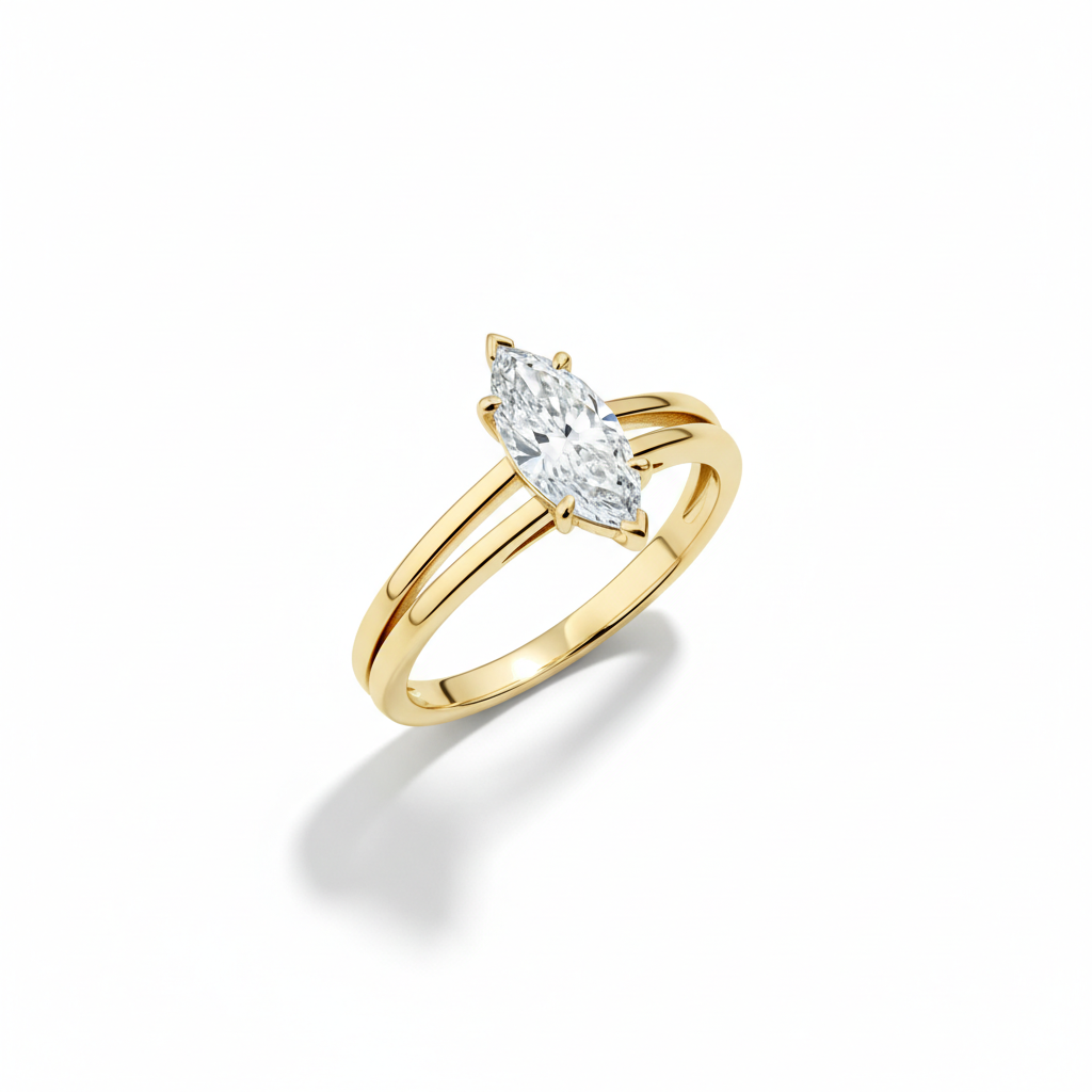 The Riolls Ascend Marquise Split Shank Ring