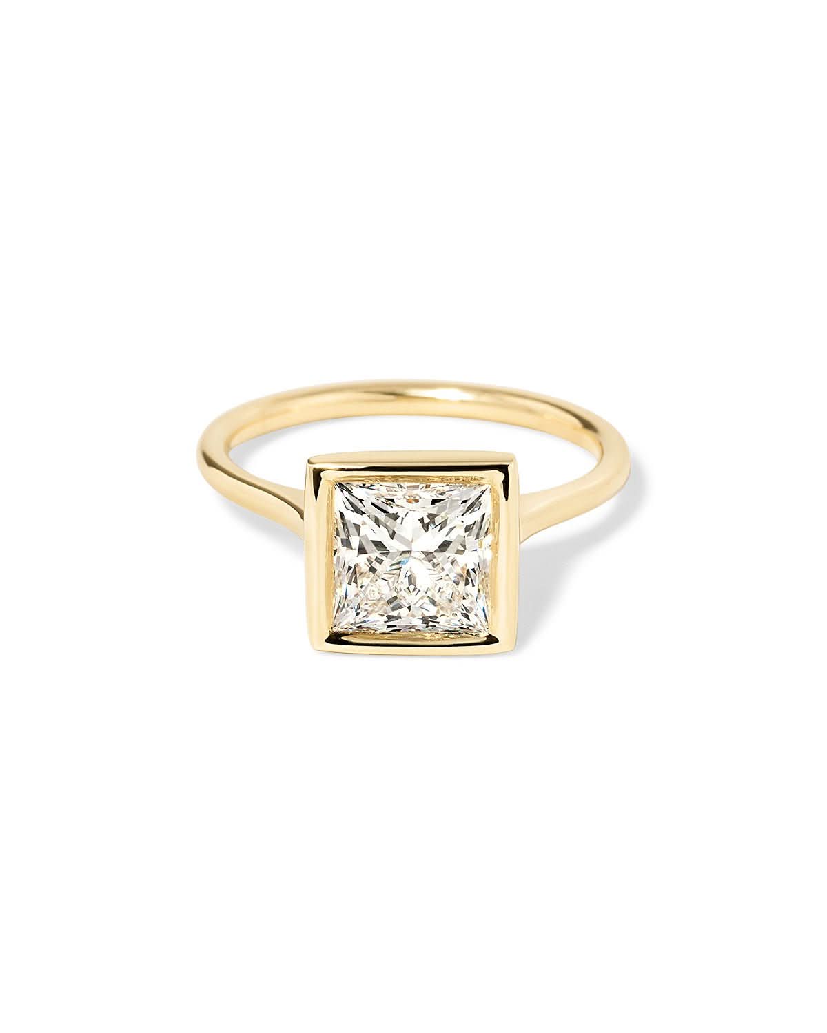 Ava Princess High Polish Bezel