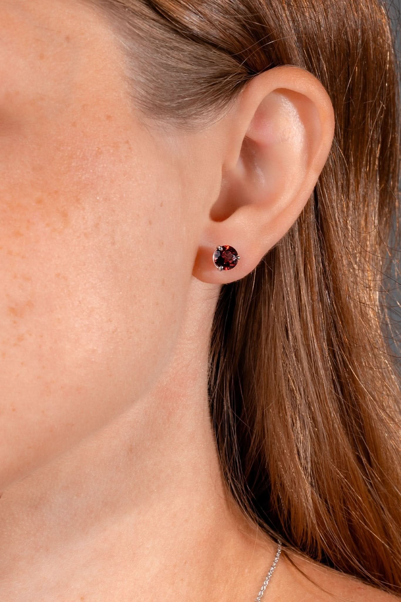 Garnet Studs