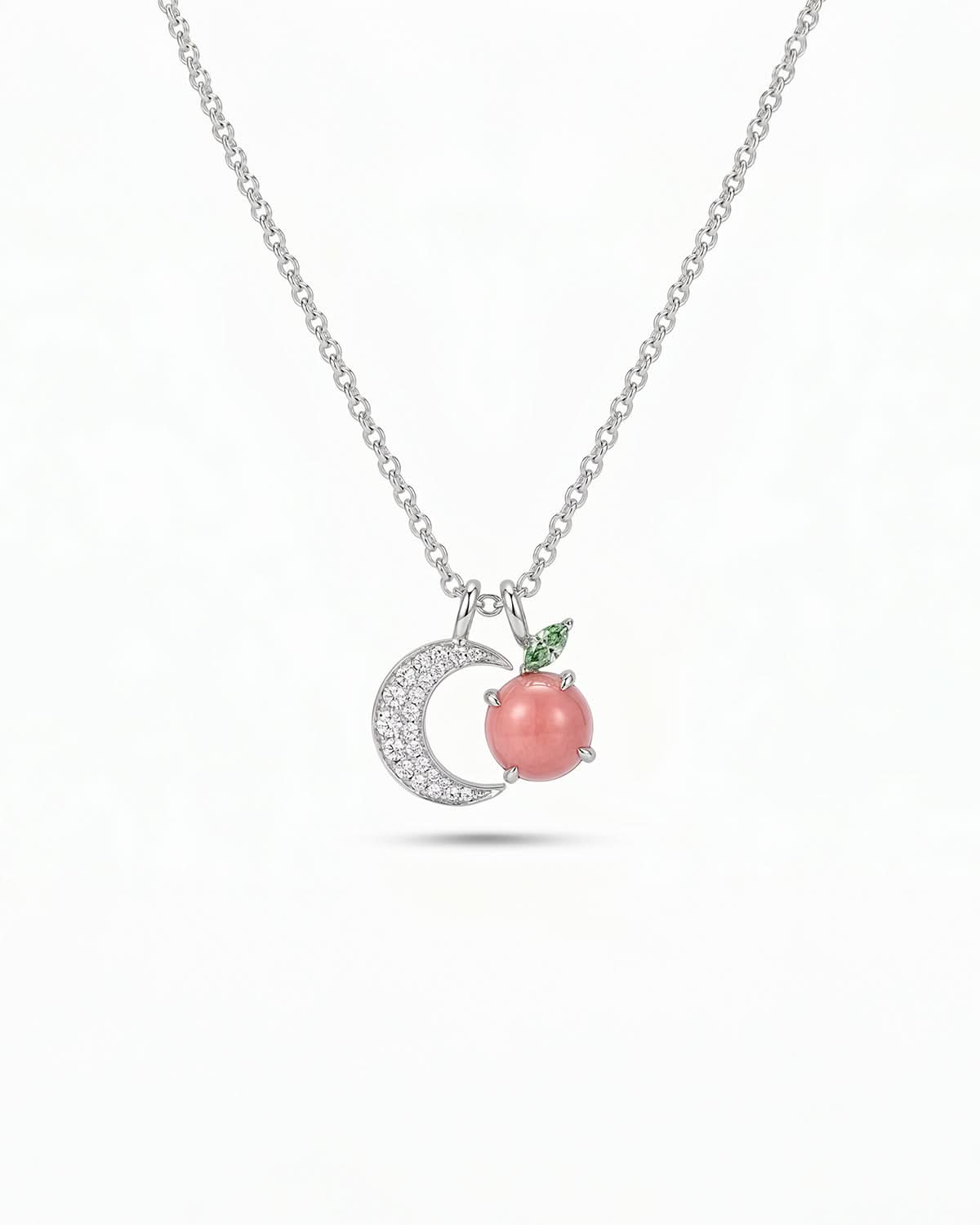 The Moon Peach Necklace