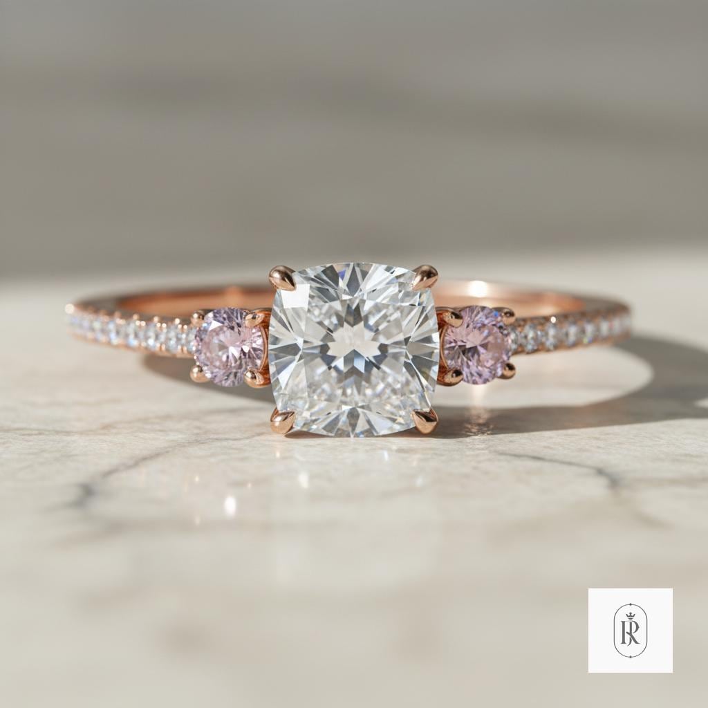 Dainty 14K Rose Gold Band, Minimalist Stacking Ring (1.5mm Width)