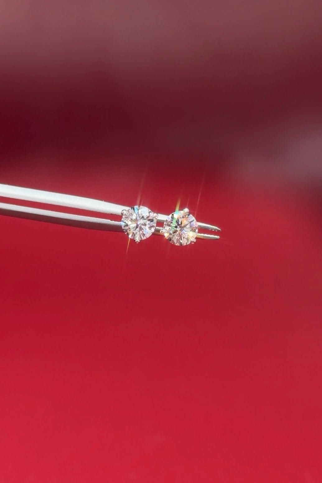 0.86ct Core Round Lab Diamond Martini Studs