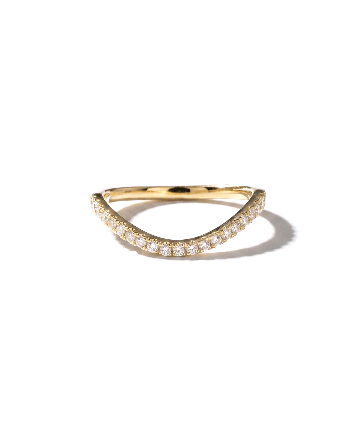 1.6mm Anastasia Curved Pavé Band