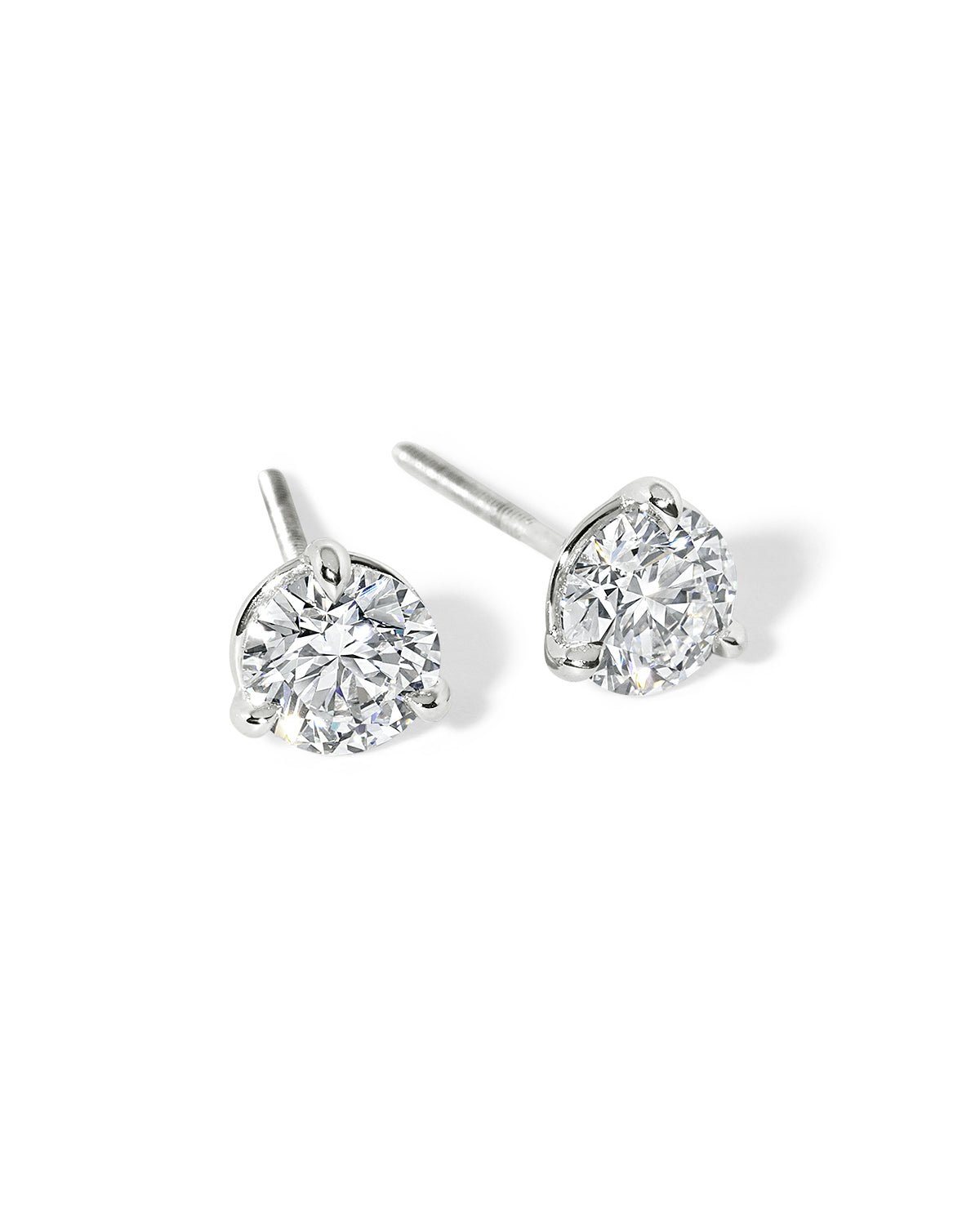 1.04ct D VVS1 Core Round Lab Diamond Martini Studs