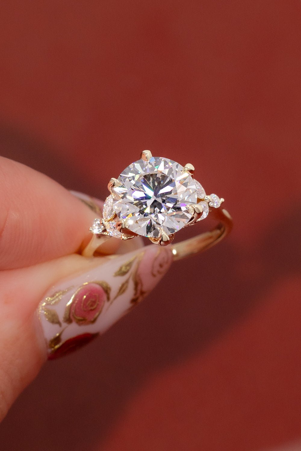 4.01ct D-VS1 Round Lab Diamond Olivia