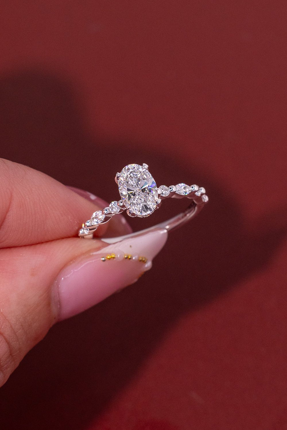 1.02ct D-VVS2 Oval Lab Diamond Rei