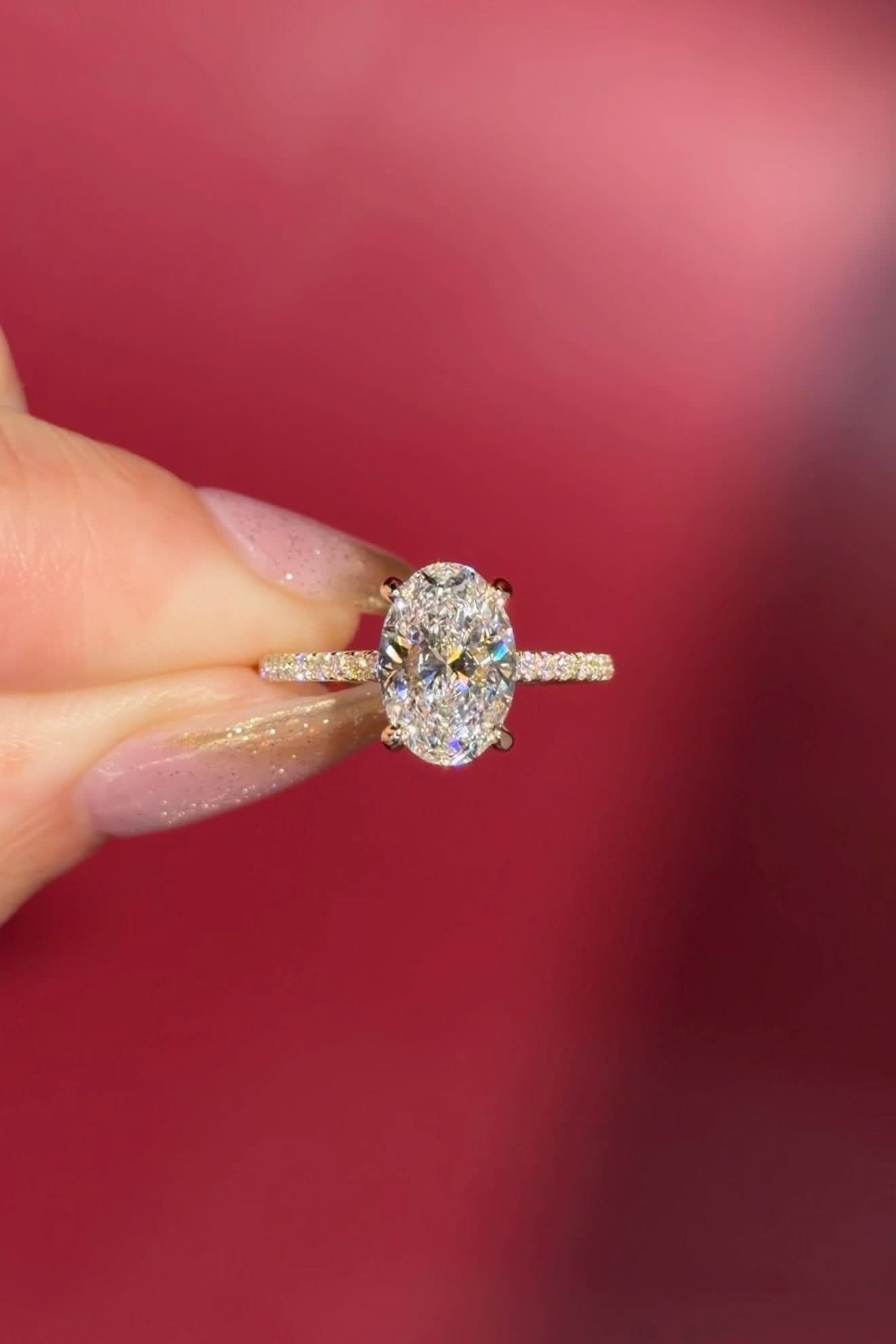 2.06ct D-VS1 Oval Lab Diamond Michelle