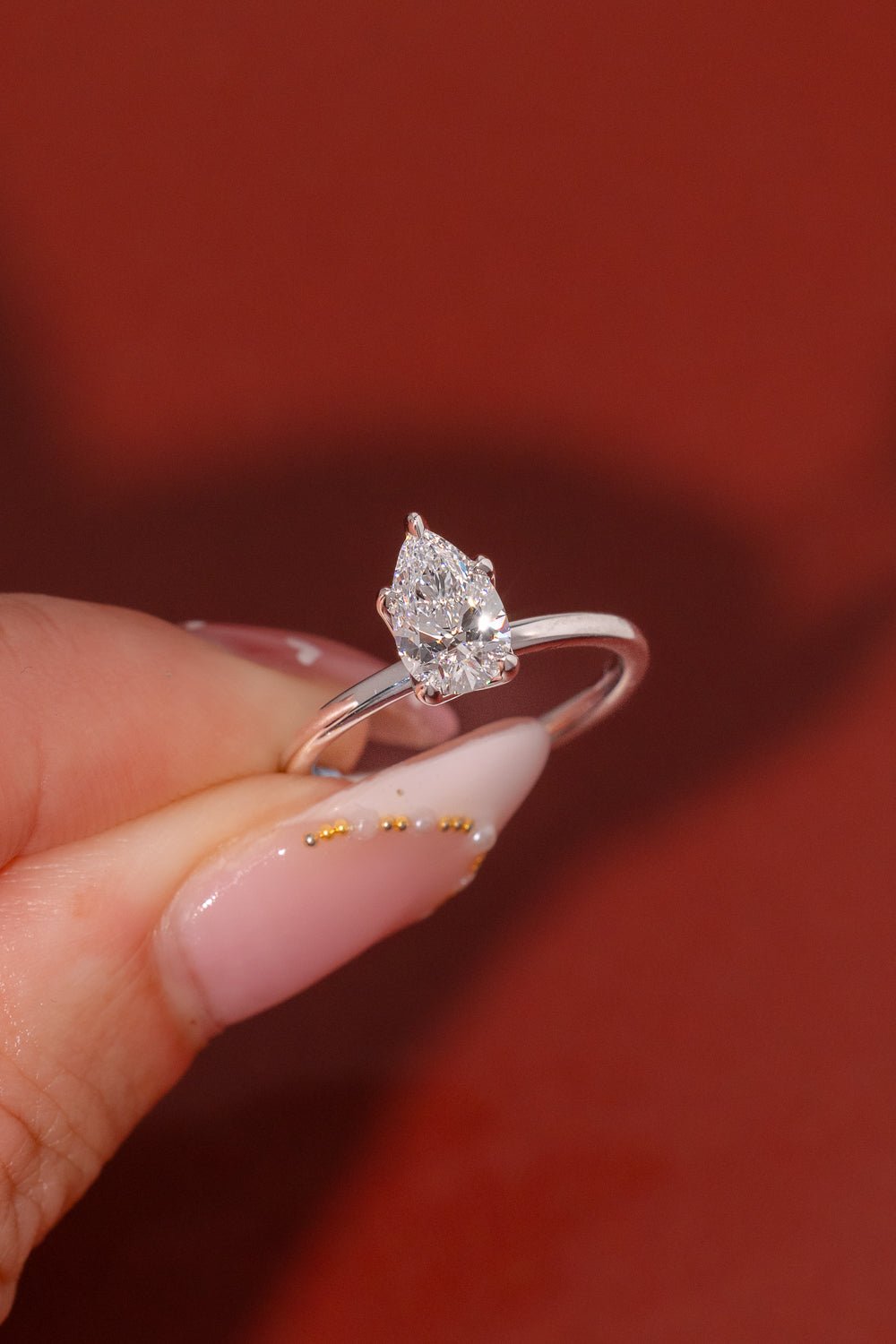1.04ct D-VVS2 Pear Lab Diamond Caraline