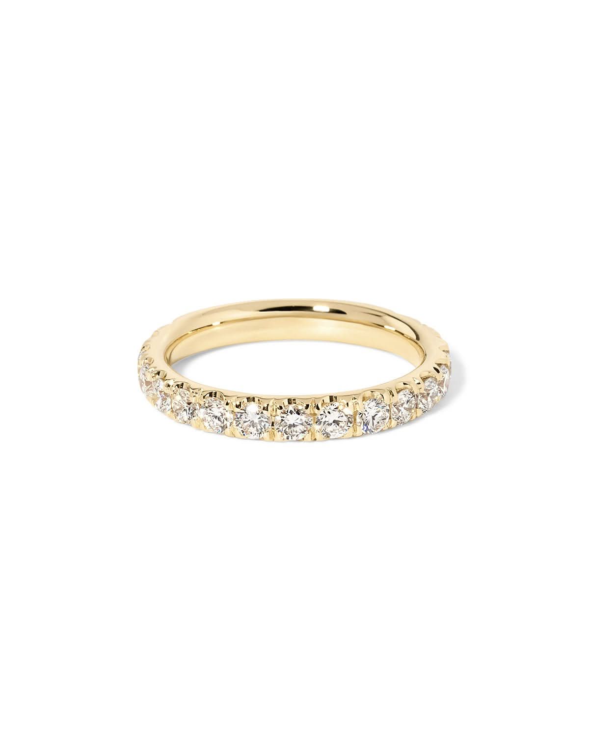 2.6mm Core Pavé Diamond Ring