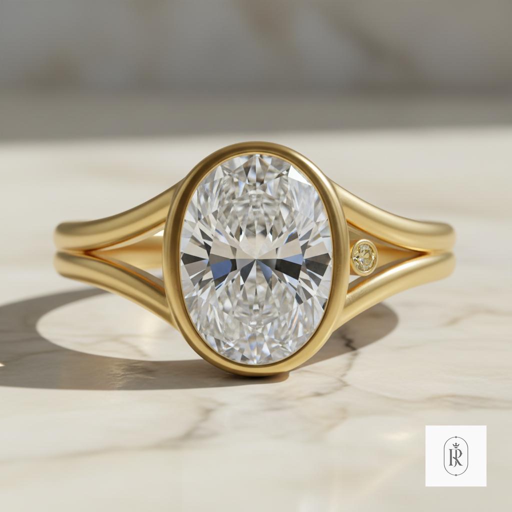 Lab Diamond Solitaire Ring - 1.5ct Round, 14K Yellow Gold — View 1 of custom handcrafted Lab Diamond jewellery in 14K Yellow Gold