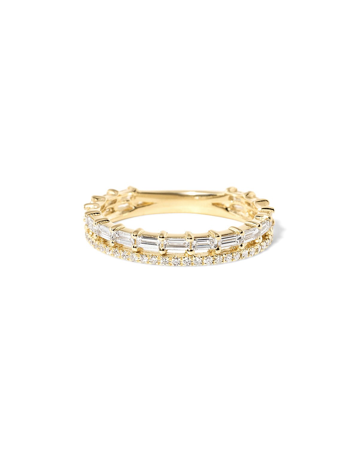 3.2mm Baguette Double Band