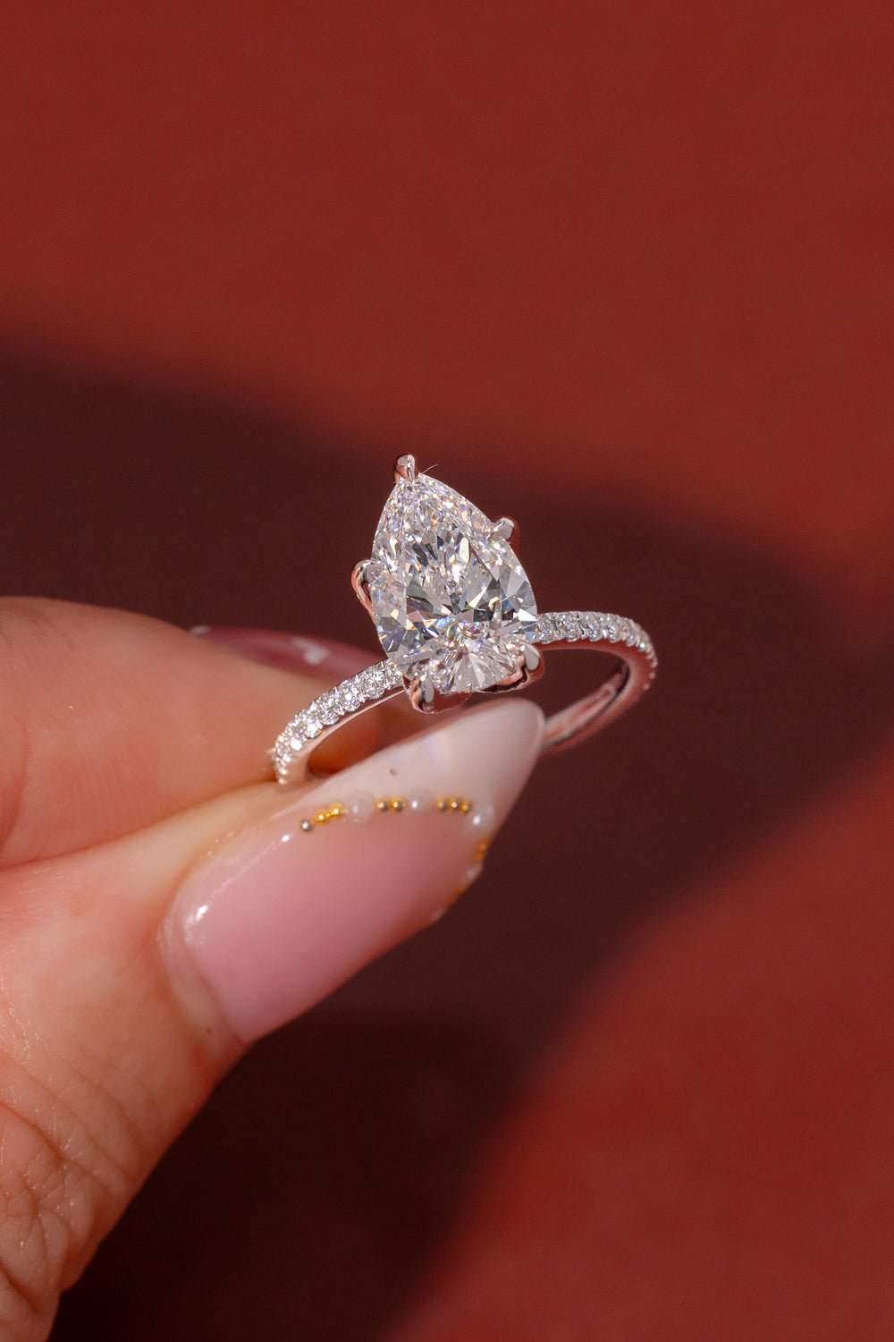 2.58ct D-VVS2 Pear Lab Diamond Samantha
