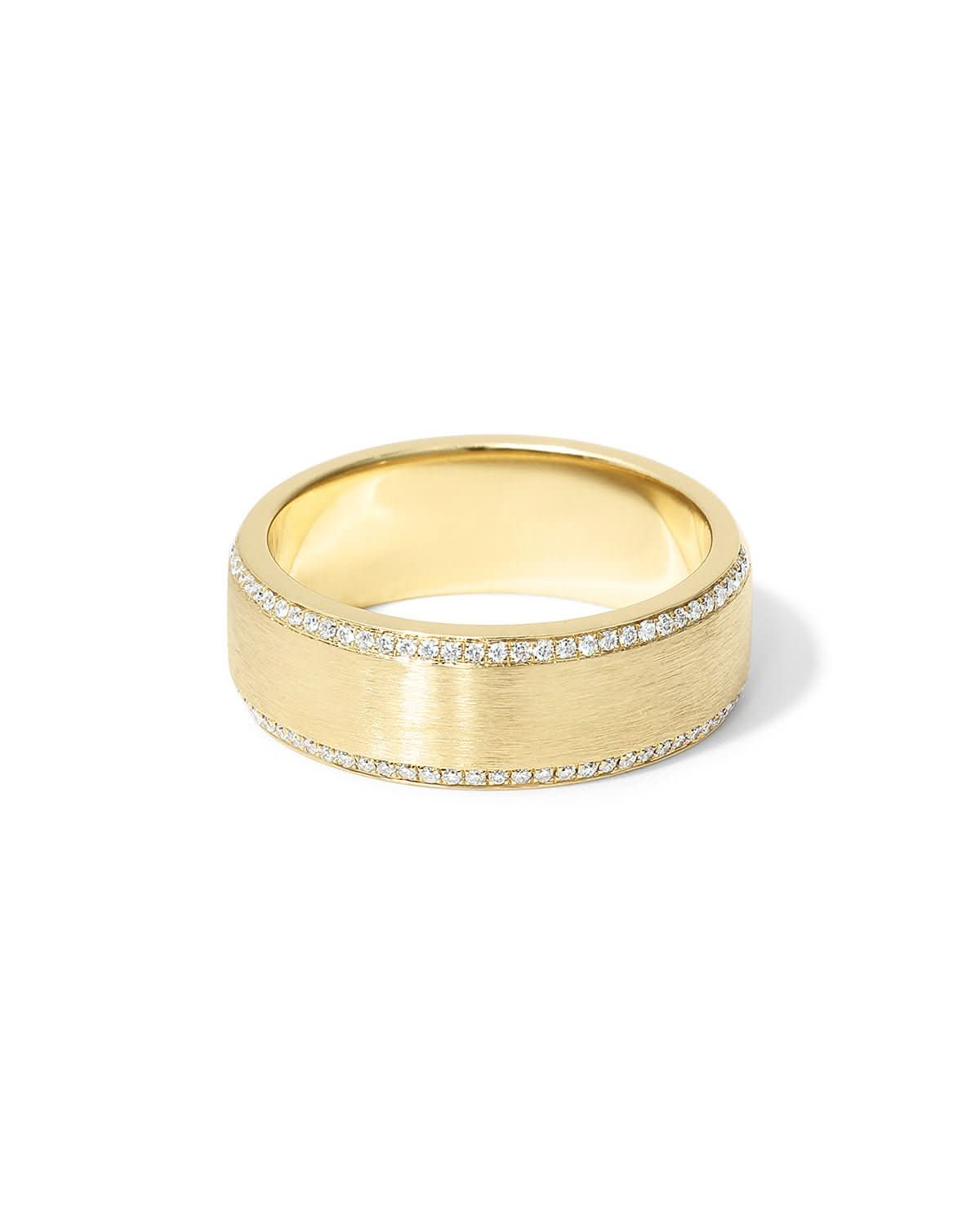 7mm Satin Center Diamond Edges