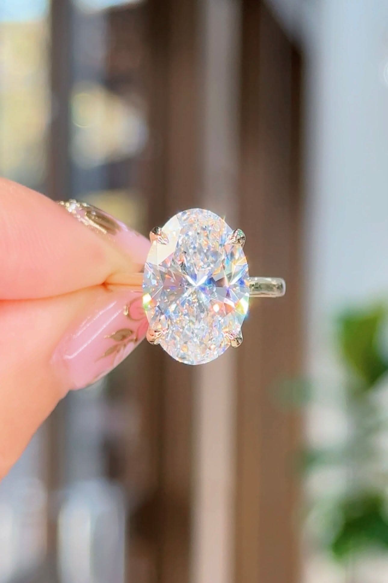 7.01ct D-VS1 Oval Lab Diamond Hana