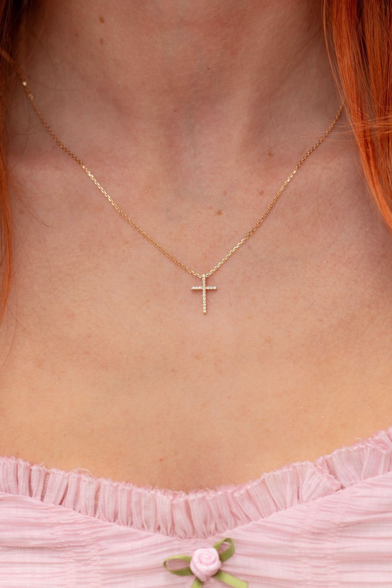 Skinny Diamond Cross