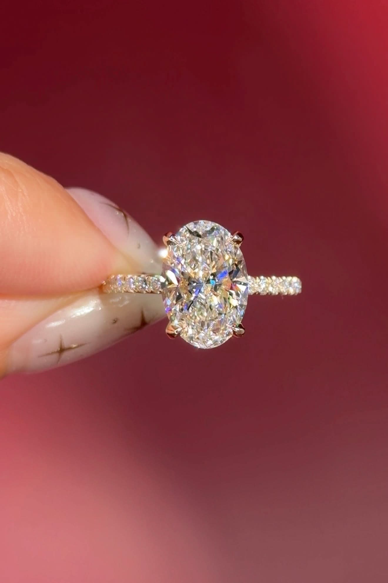3.01ct D-VS1 Oval Lab Diamond Shelby