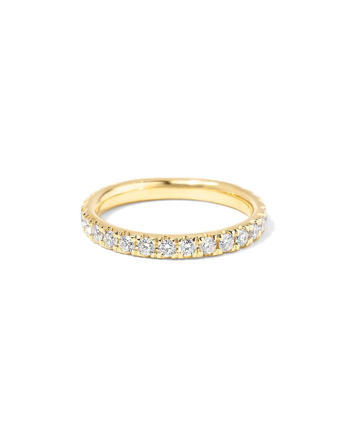 2.4mm Core Pavé Diamond Ring