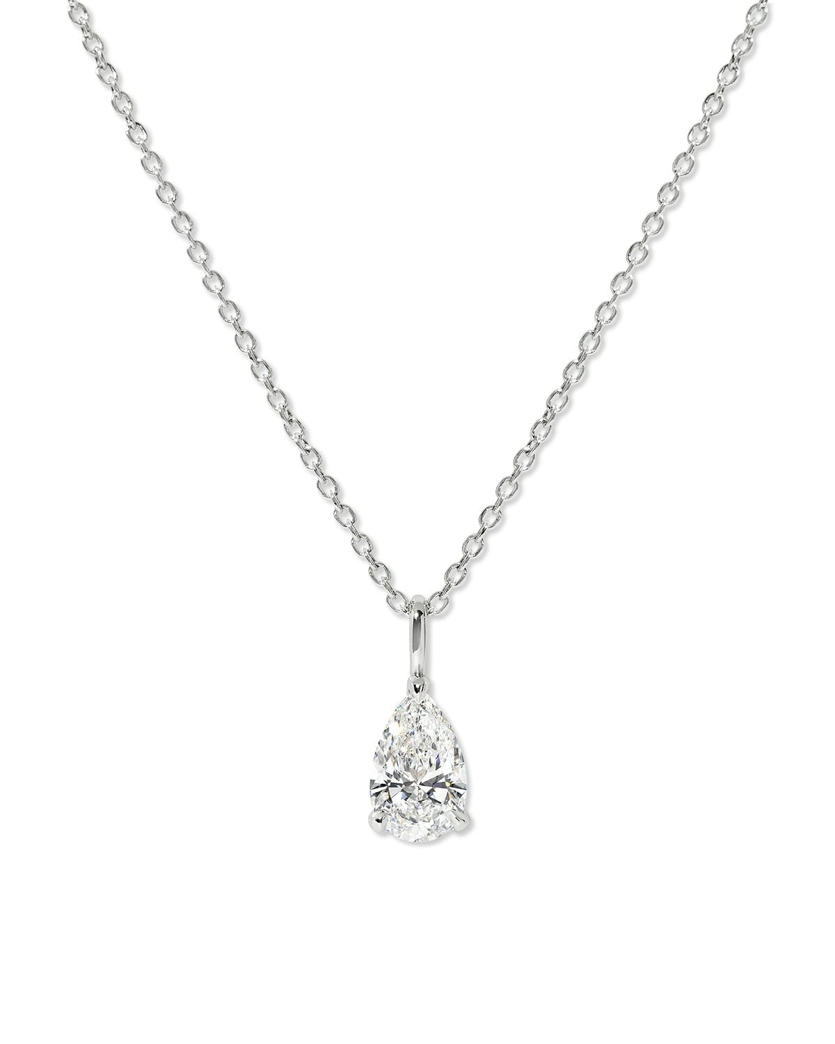 2.04ct F-VS1 Brandi Pear Necklace
