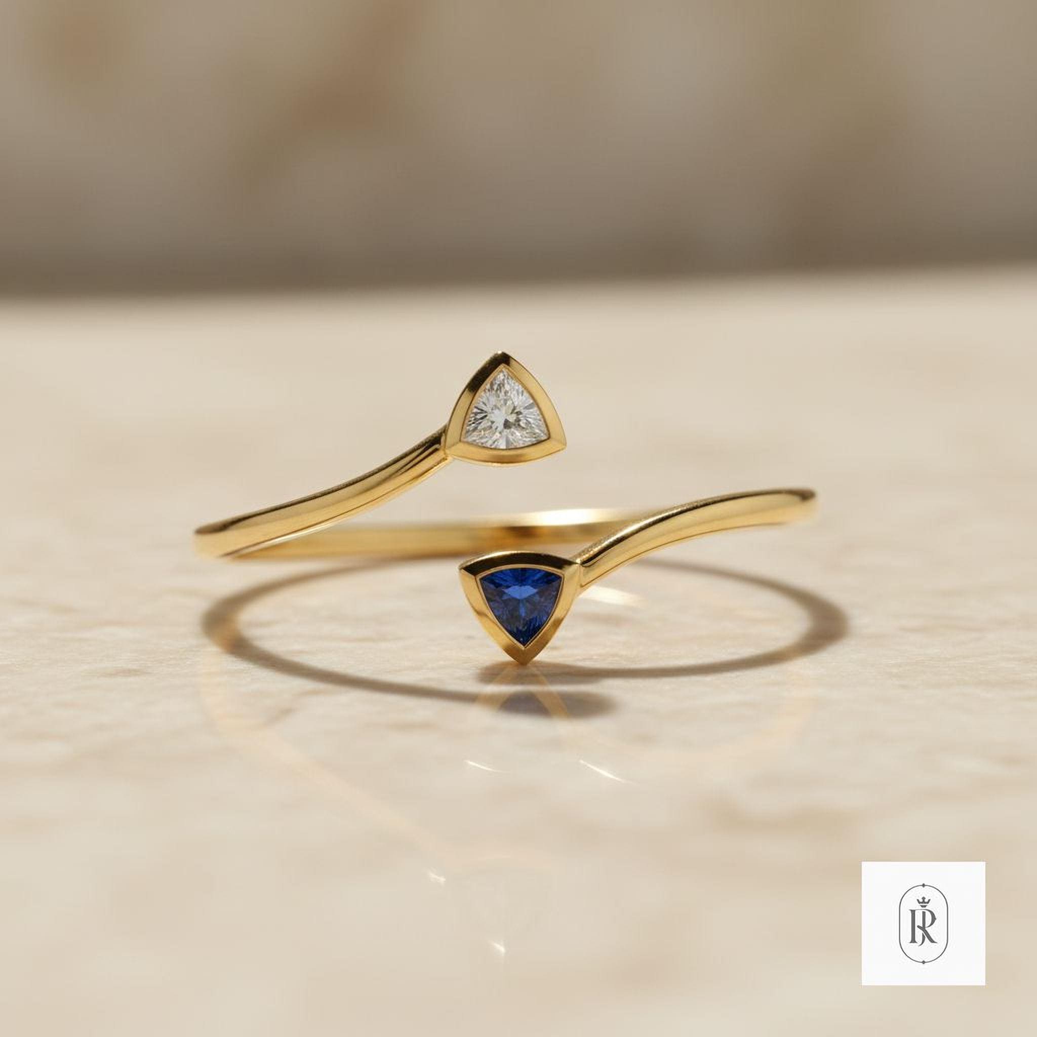 Trillion Lab Diamond: 0.07ct D Color Flawless, Ready for Setting — View 1 of custom handcrafted Lab Diamond jewellery in 14K White Gold