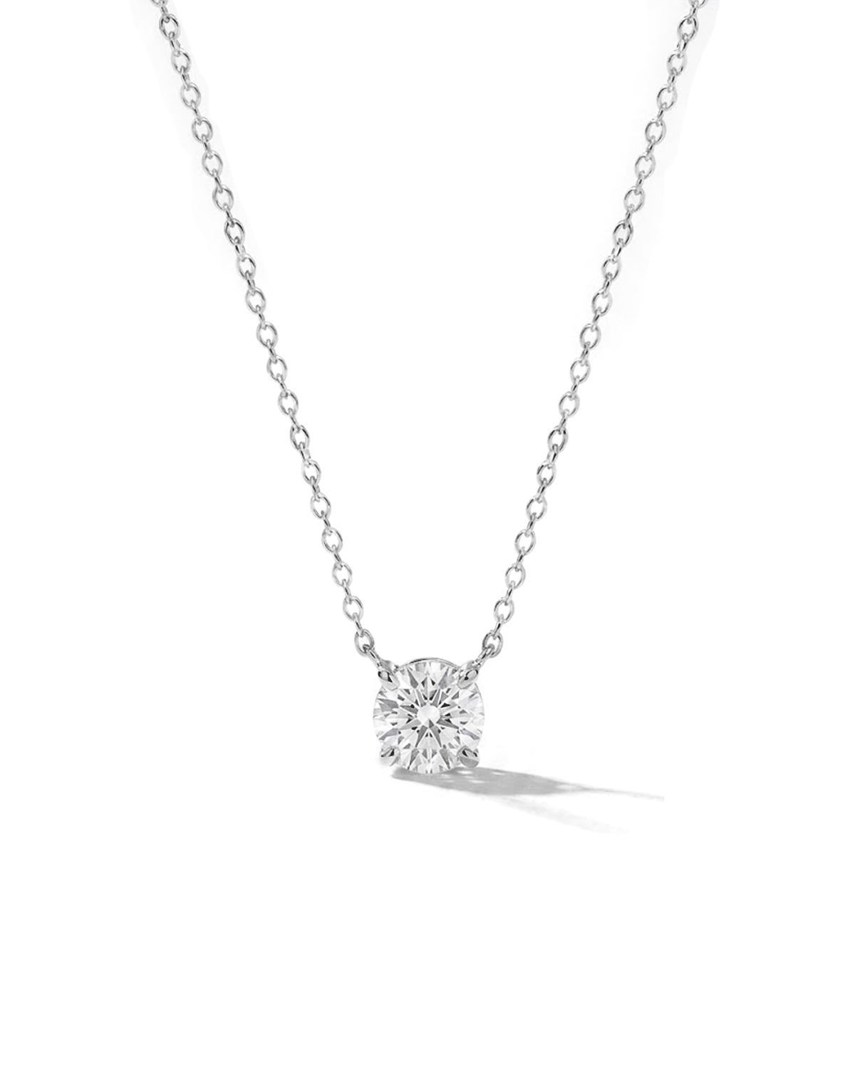 0.53ct D-VVS2 Core Round Solitaire Necklace