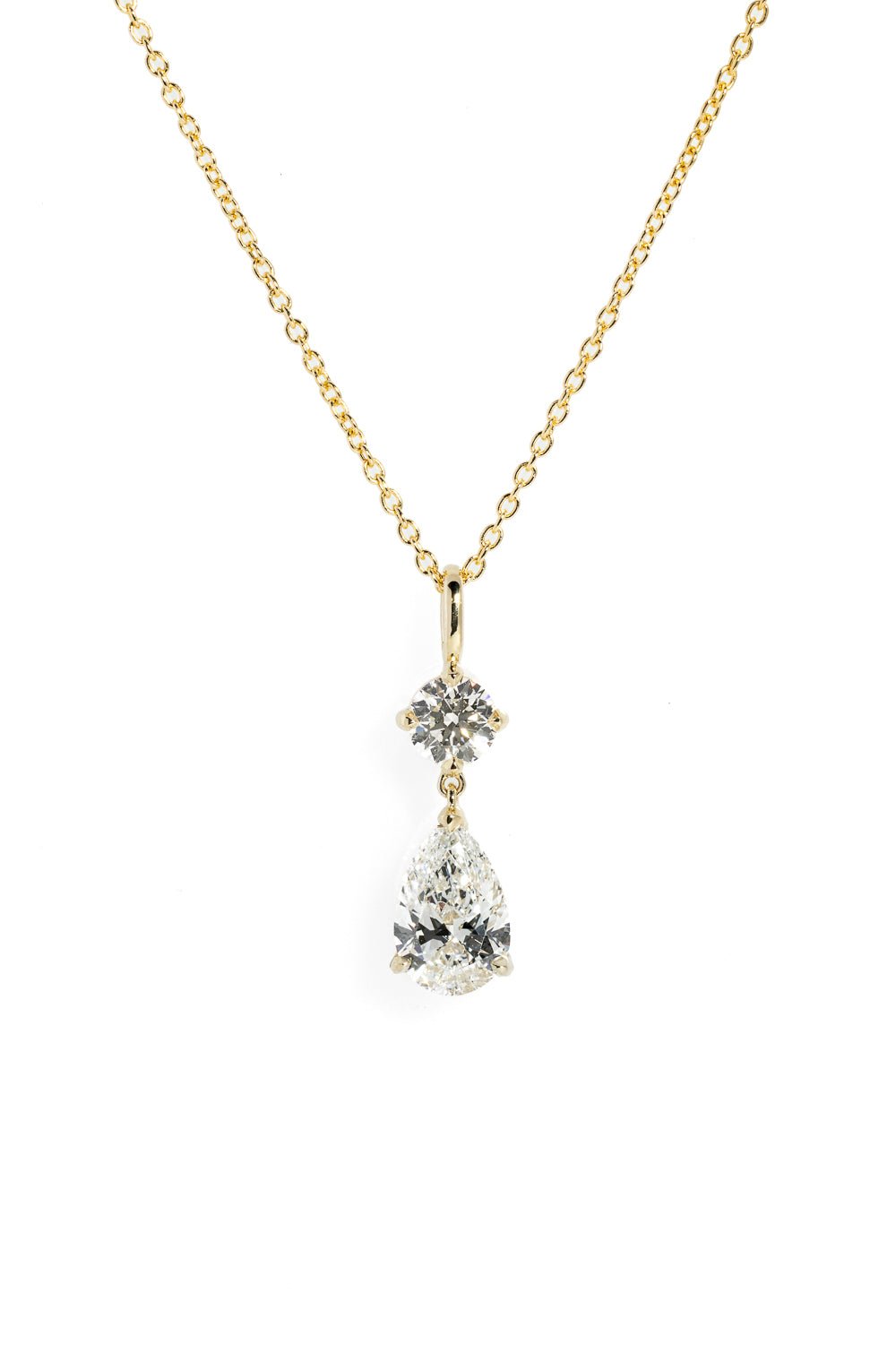 Round & Pear Drop Necklace