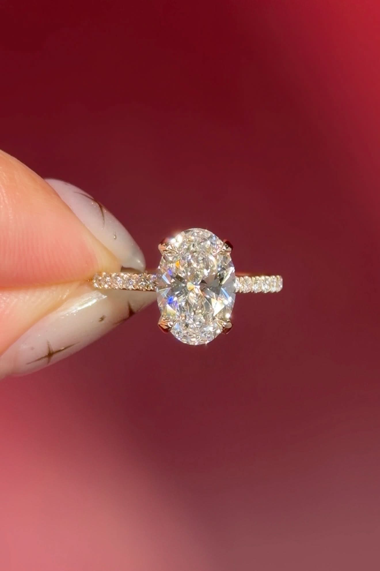 2.09ct D-VVS2 Oval Lab Diamond Kayla