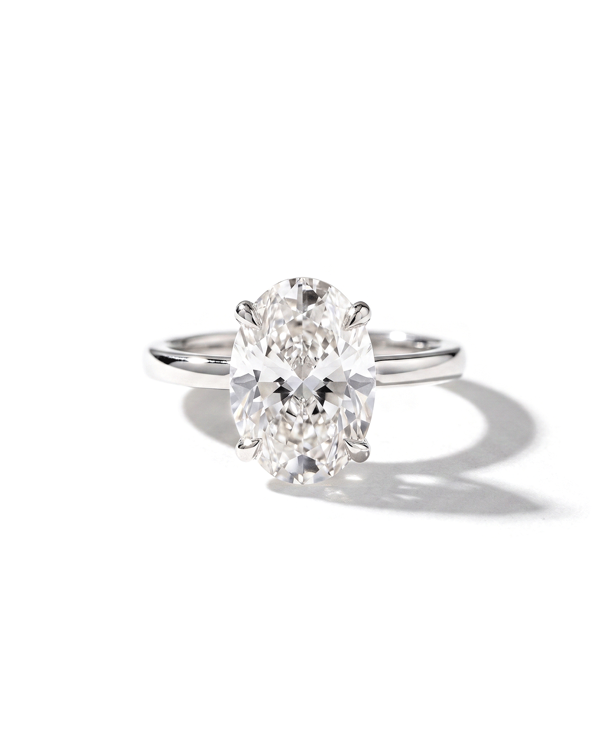 4.02ct F-VS1 Oval Lab Diamond Kayla