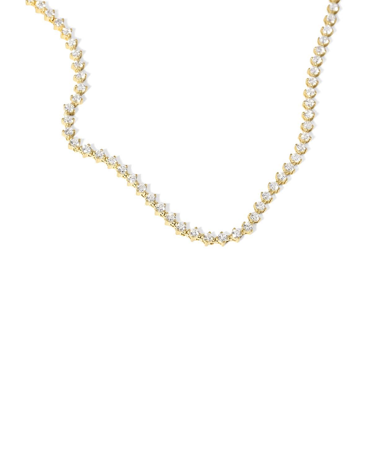 North Star Tennis Necklace — View 1 of custom handcrafted Lab Diamond jewellery in 14K Gold