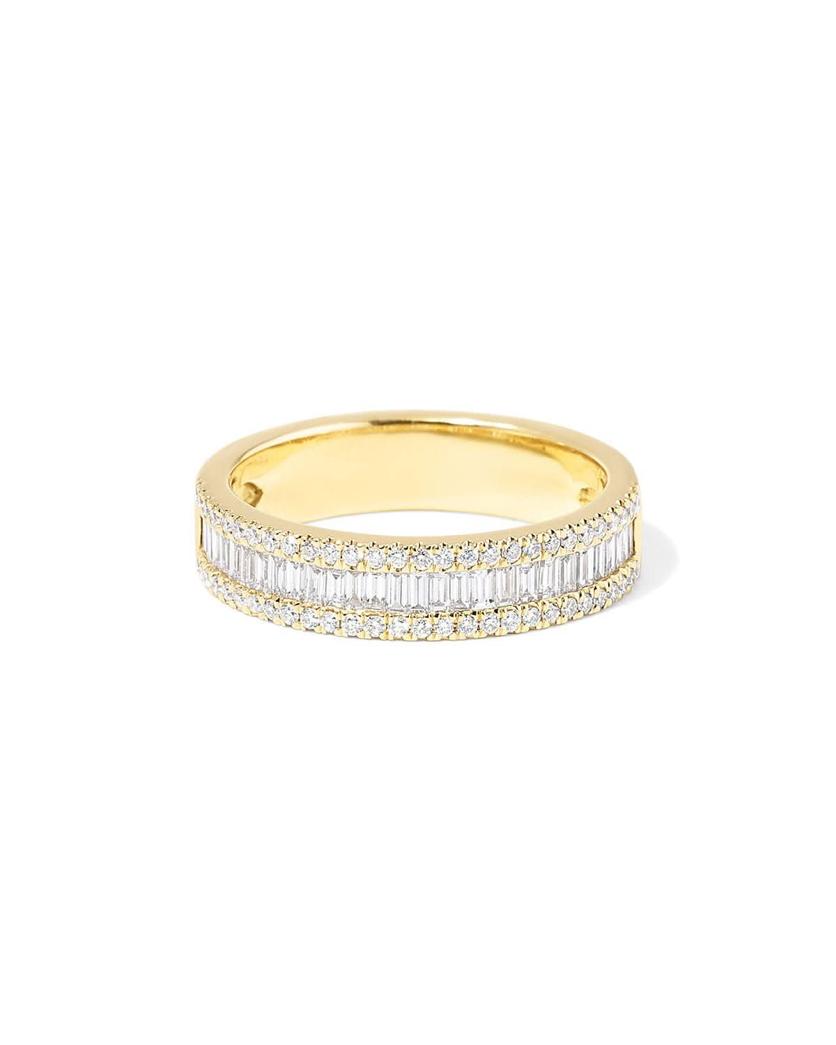 4.6mm Petite Baguette Diamond Ring