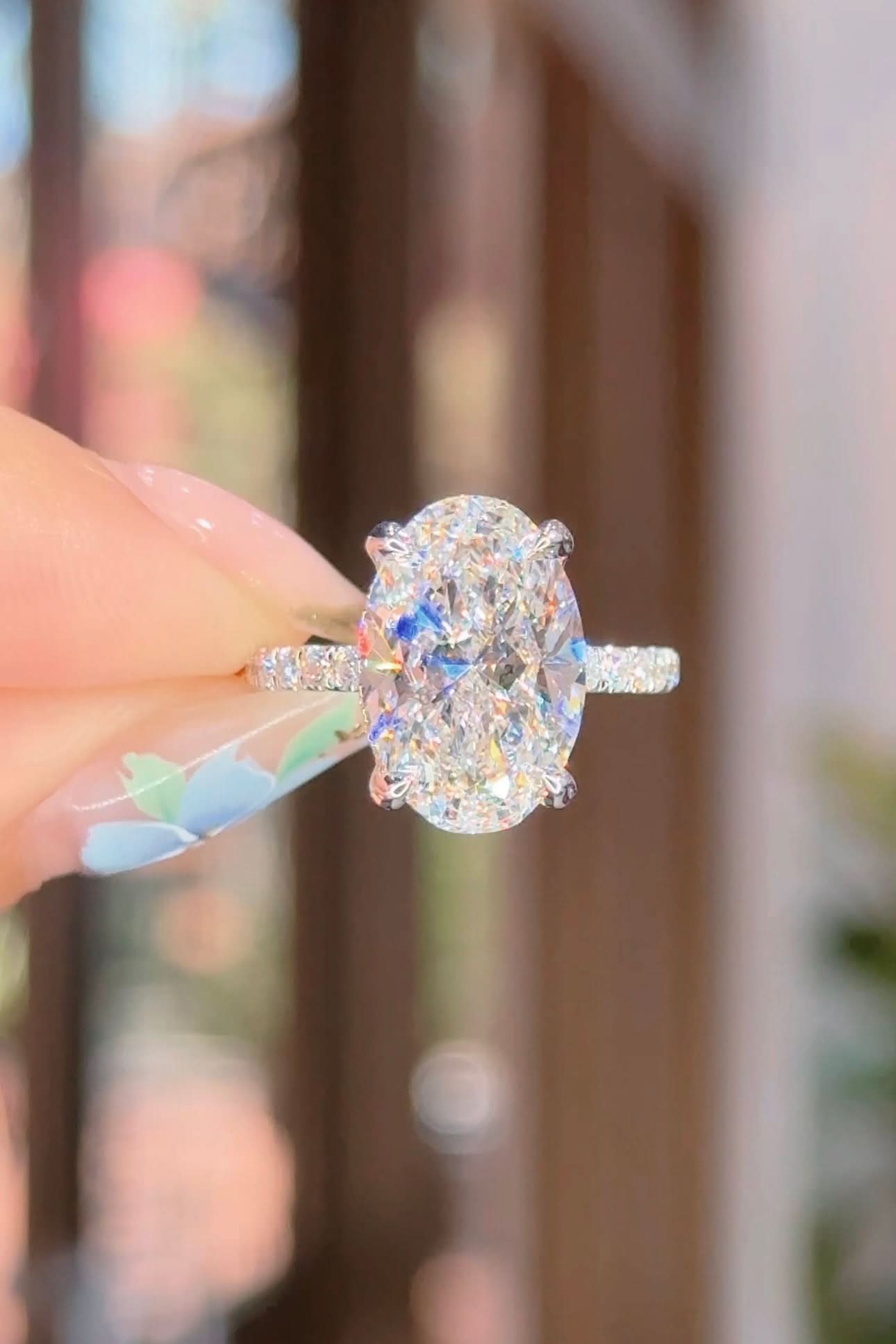 5.01ct D-VS1 Oval Lab Diamond Stephanie