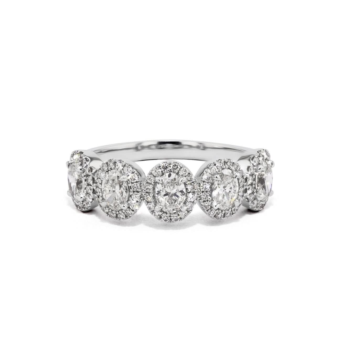 6.8mm Alexis Oval Diamond Ring
