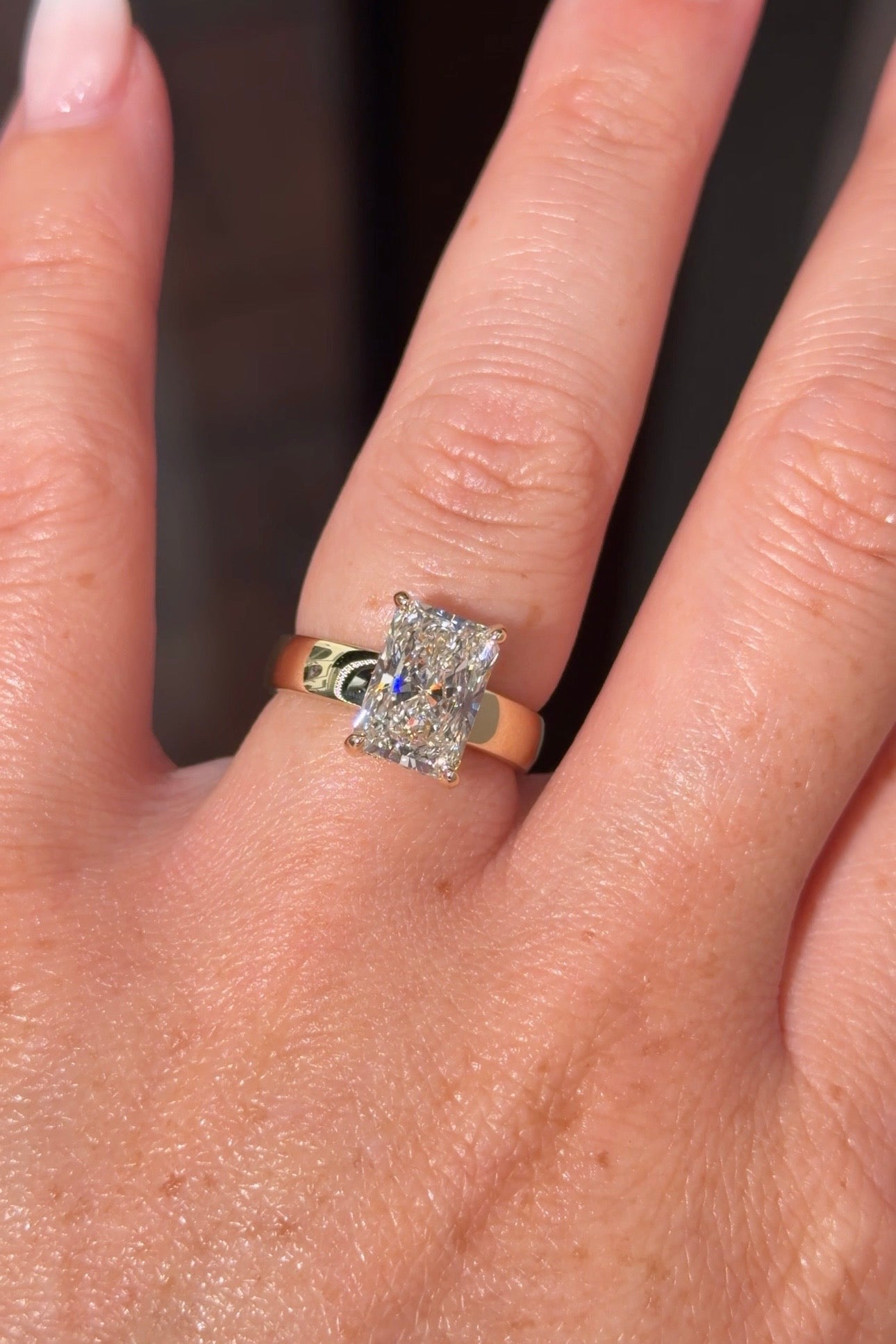 3.02ct F-VS1 Radiant Lab Diamond Kayla