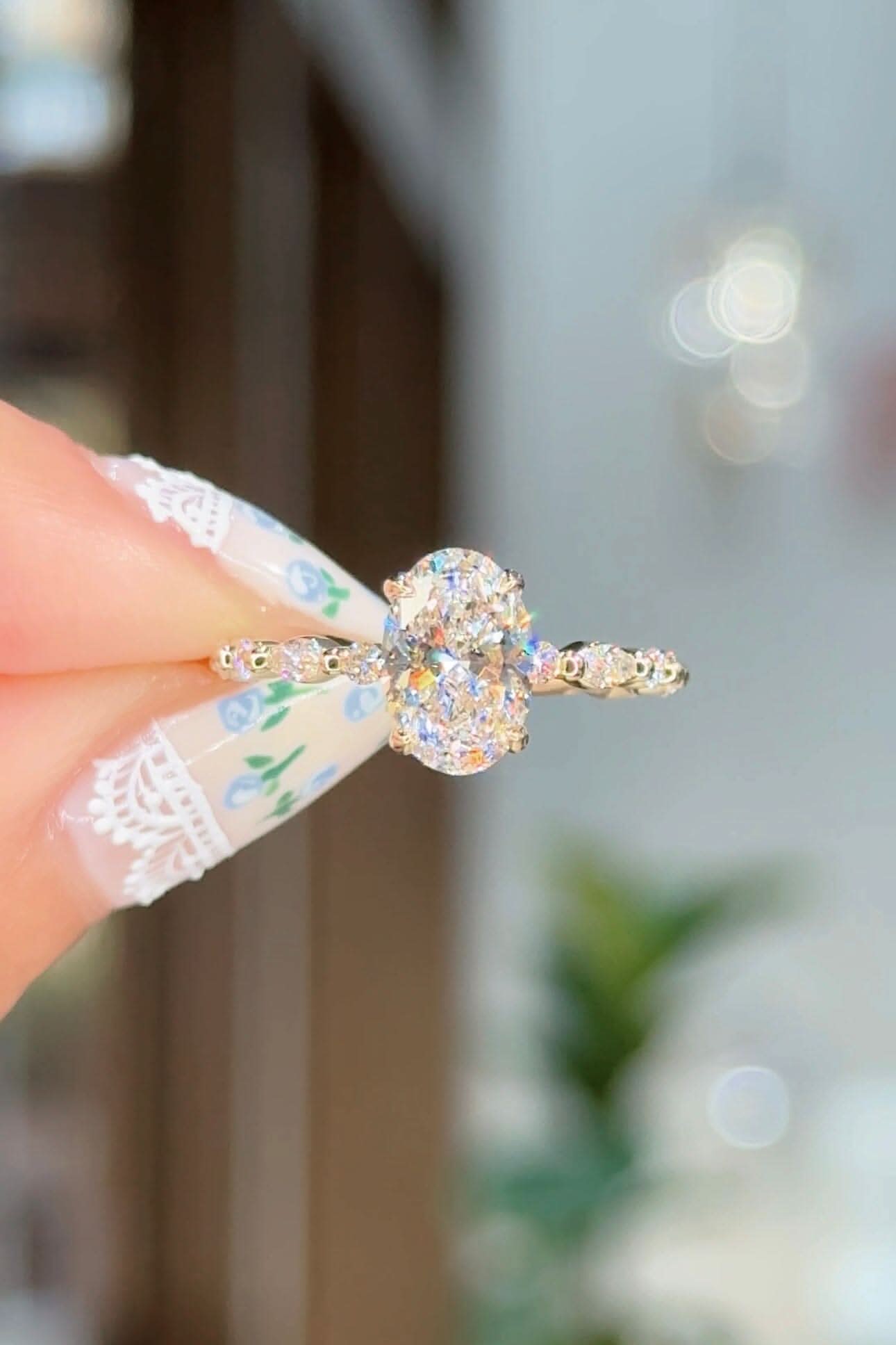 1.53ct E-VS1 Oval Lab Diamond Rei