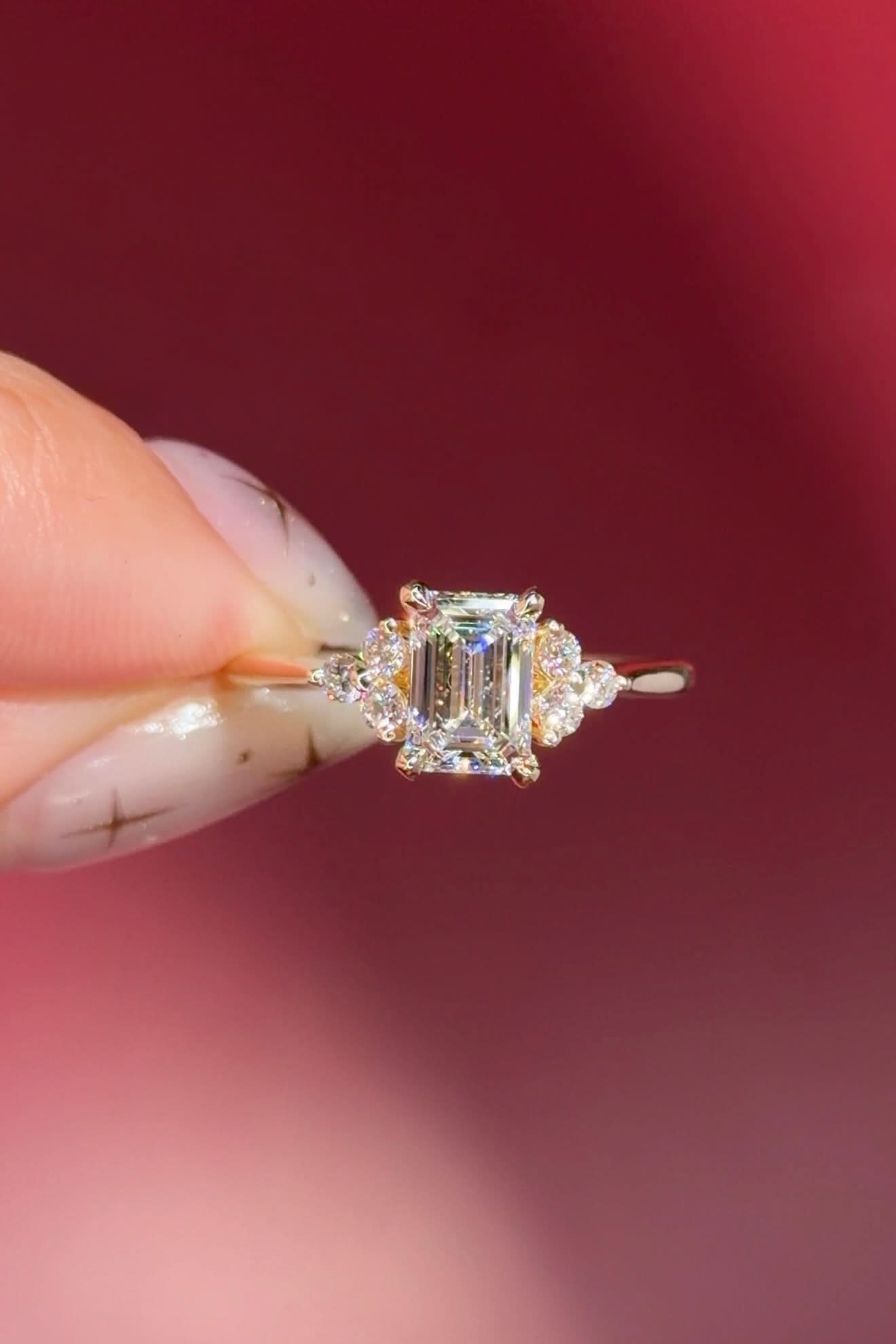 1.01ct D-IF Emerald Lab Diamond Lindsey