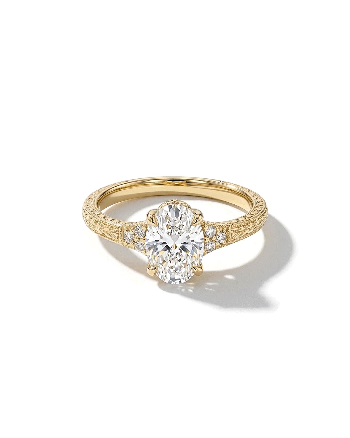 Isla Oval Hand Engraved Ring