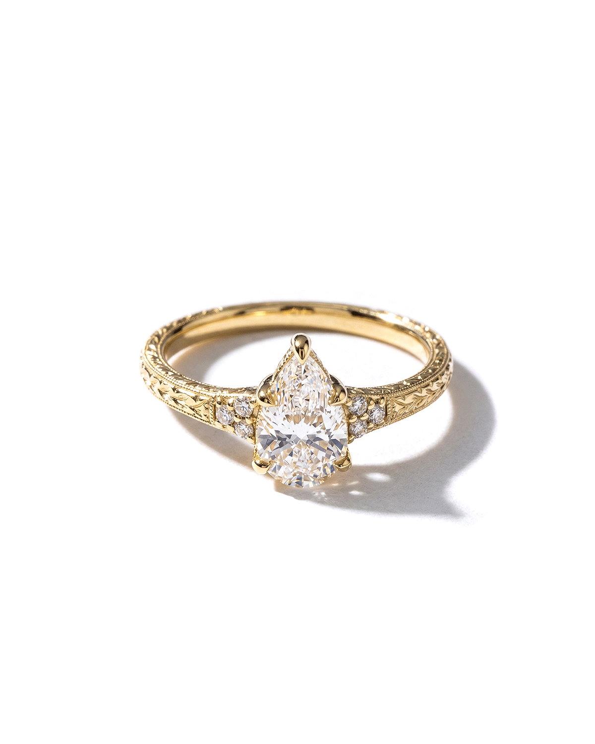 1.02ct D-VVS2 Pear Lab Diamond Isla