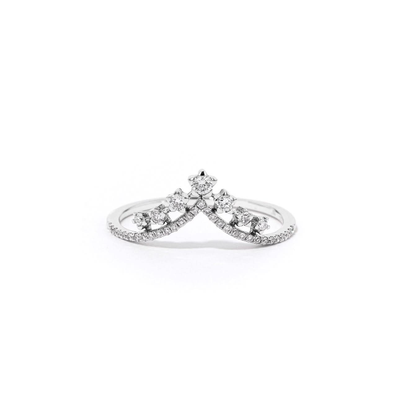 1.3mm V-Constellation Stackable Ring