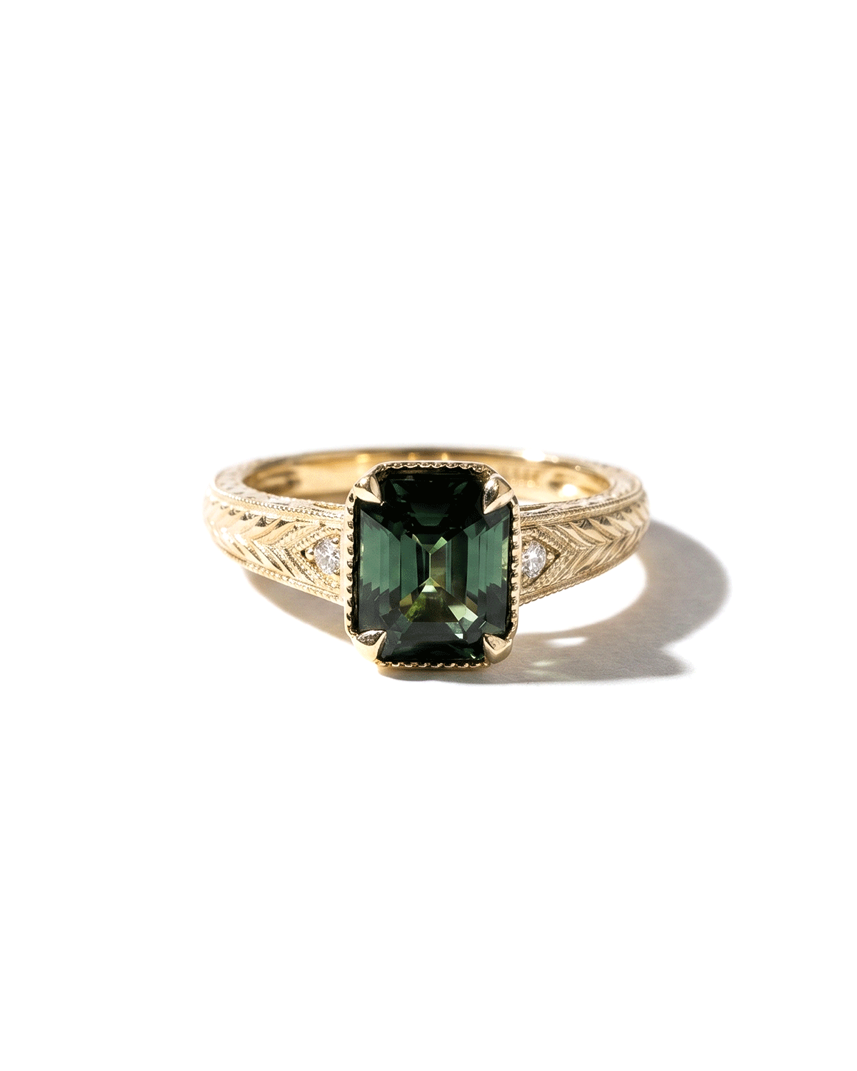 2.34ct Green Blue Natural Sapphire Evelyn