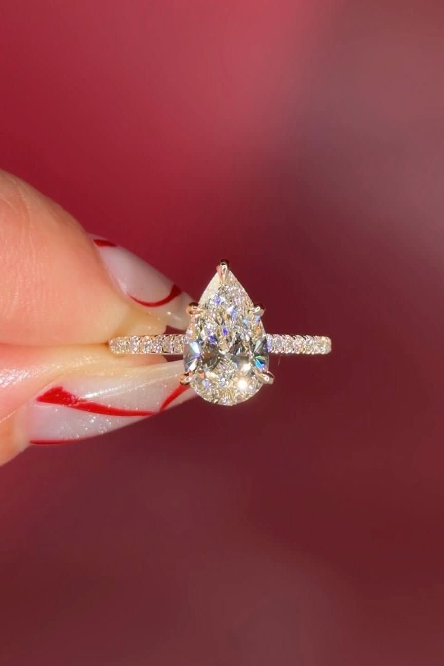 2.01ct D-VVS1 Pear Lab Diamond Stella