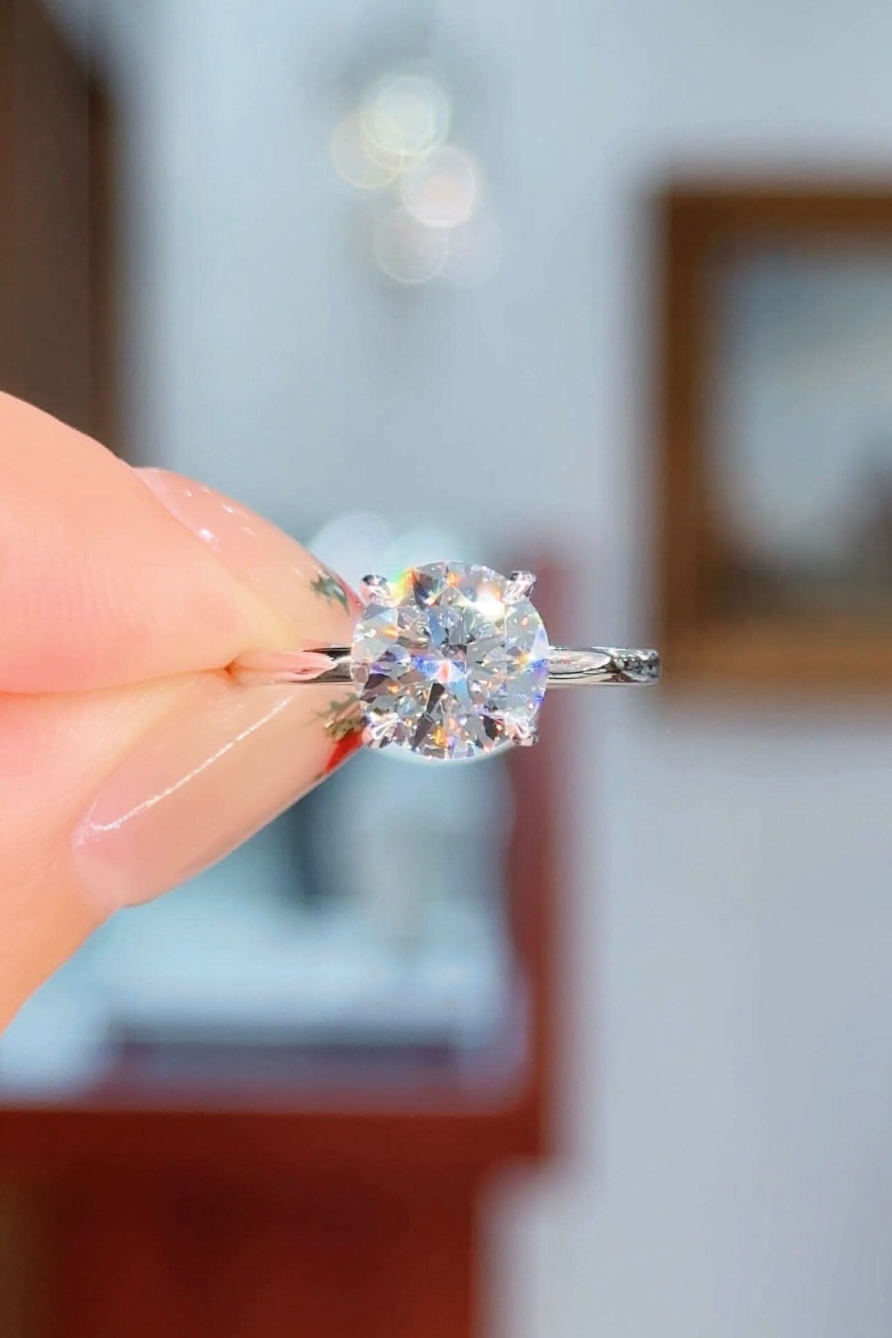 2.20ct E-VS1 Round Lab Diamond Leah