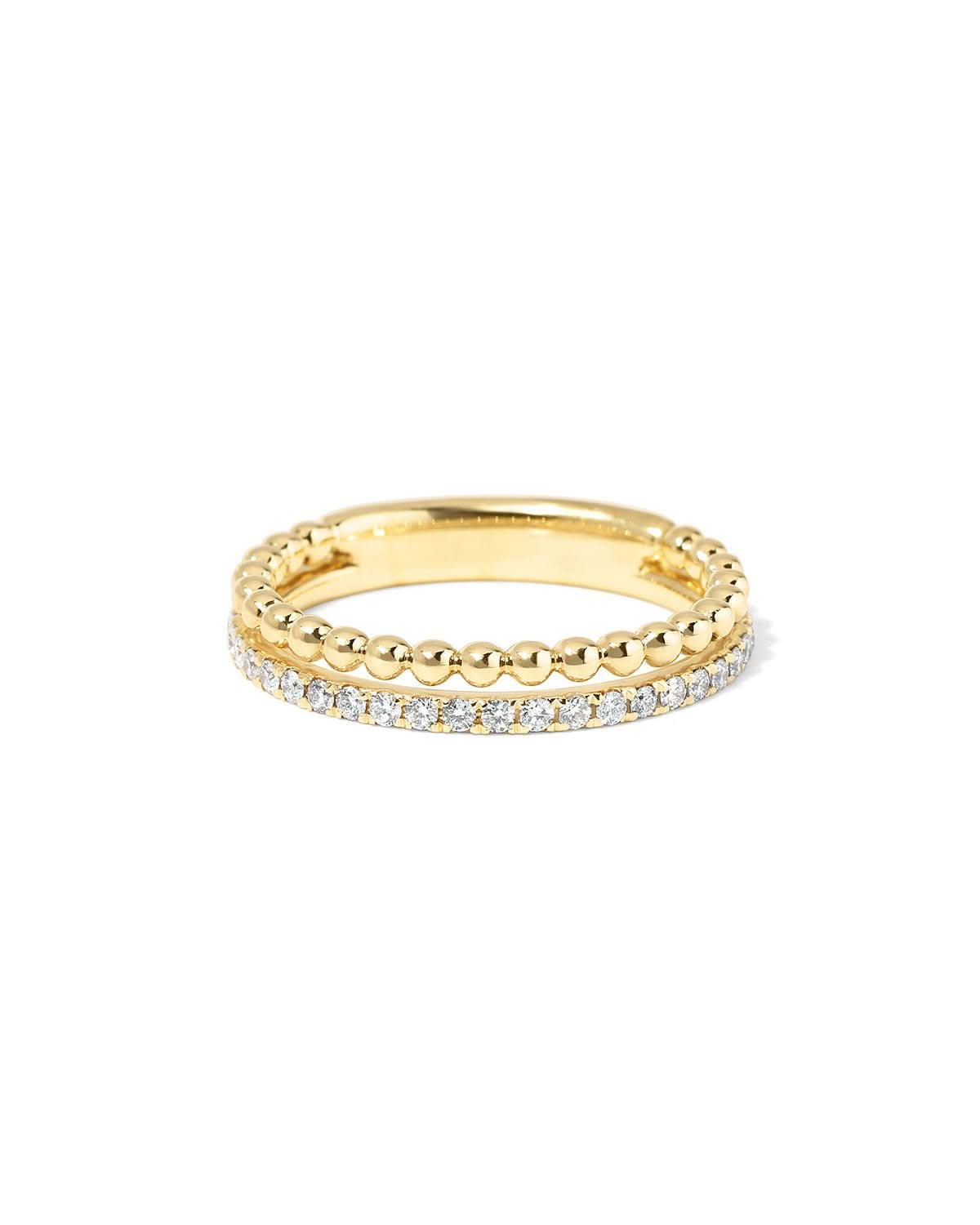 3.5mm Anabelle and Pavé Diamond Ring