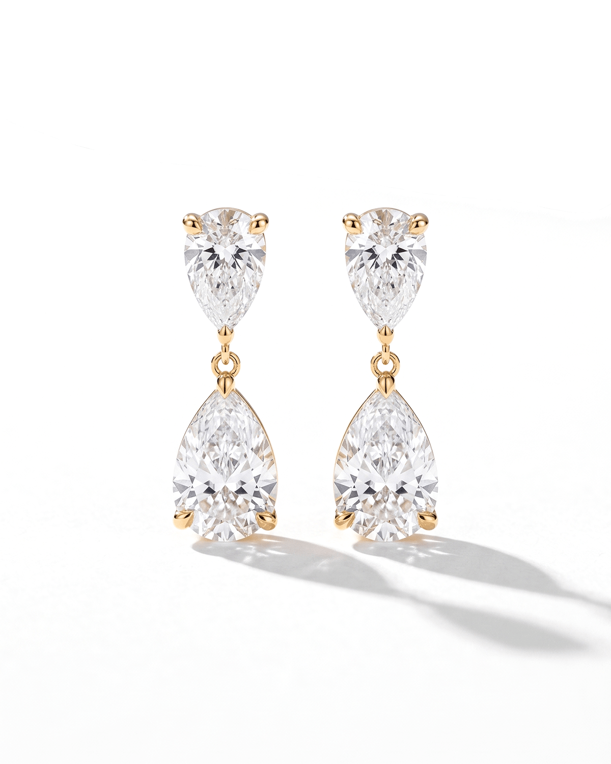 Double Pear Drop Studs
