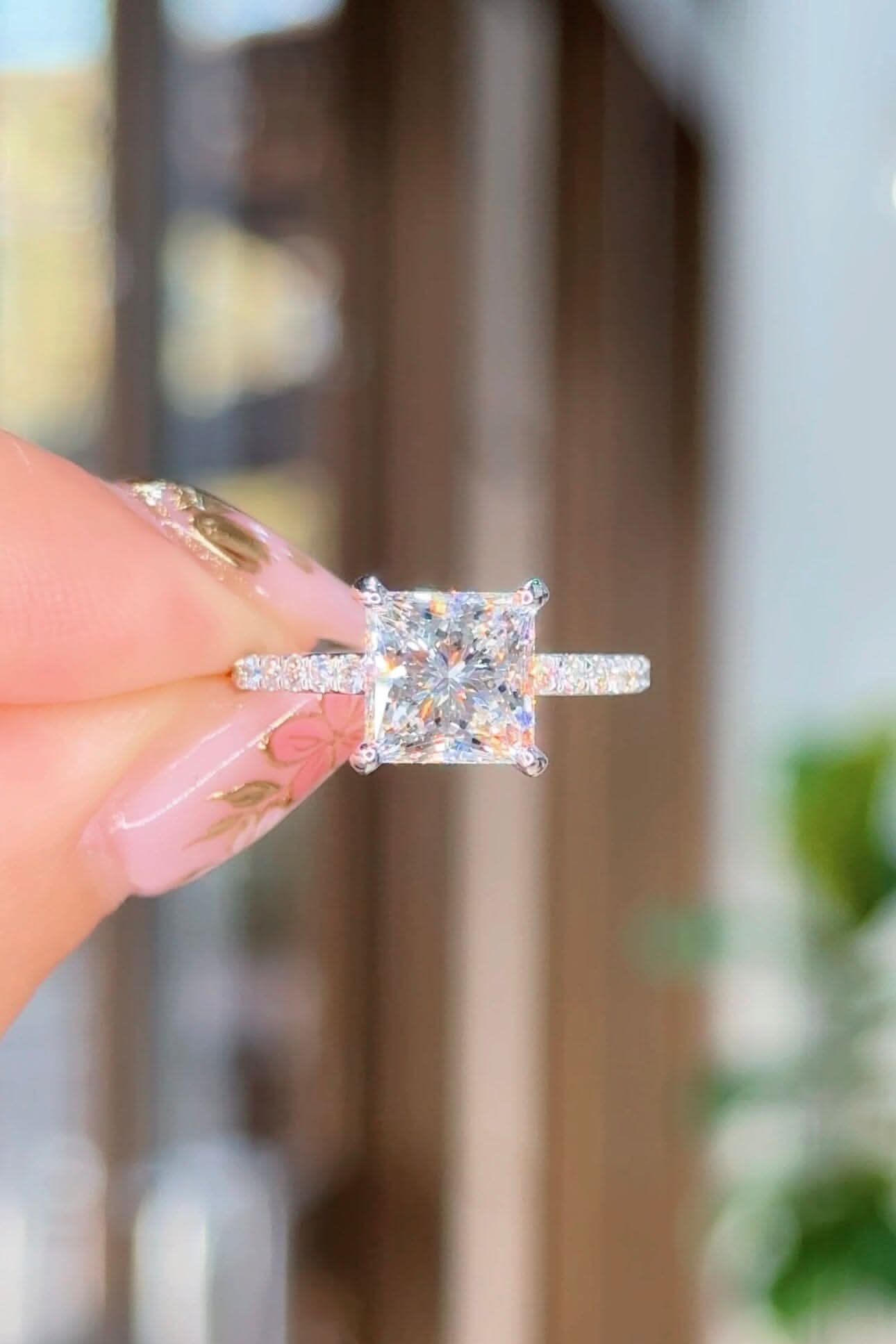 2.59ct E-VS1 Princess Lab Diamond Stephanie