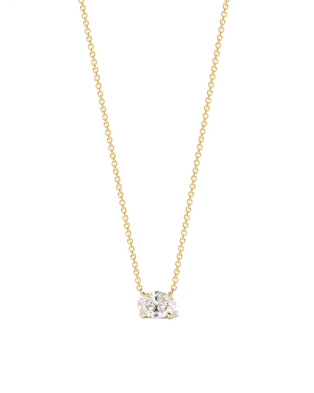 1ct East West Oval Brandi Necklace
