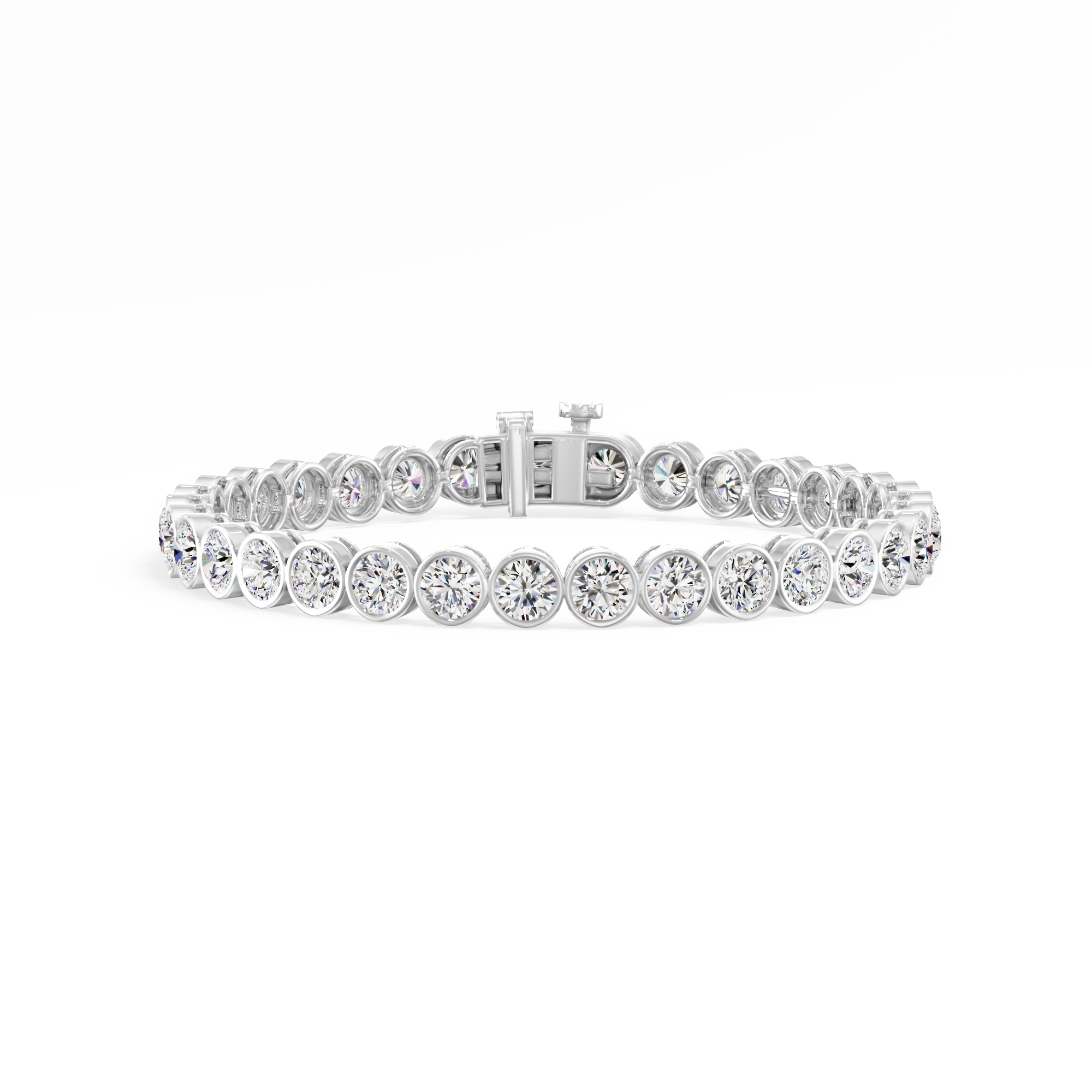 11.06ct Round Lab Diamond Tennis Bracelet 14K Solid Gold