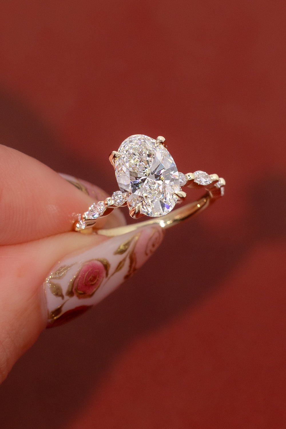 2.75ct F-VS1 Oval Lab Diamond Ren