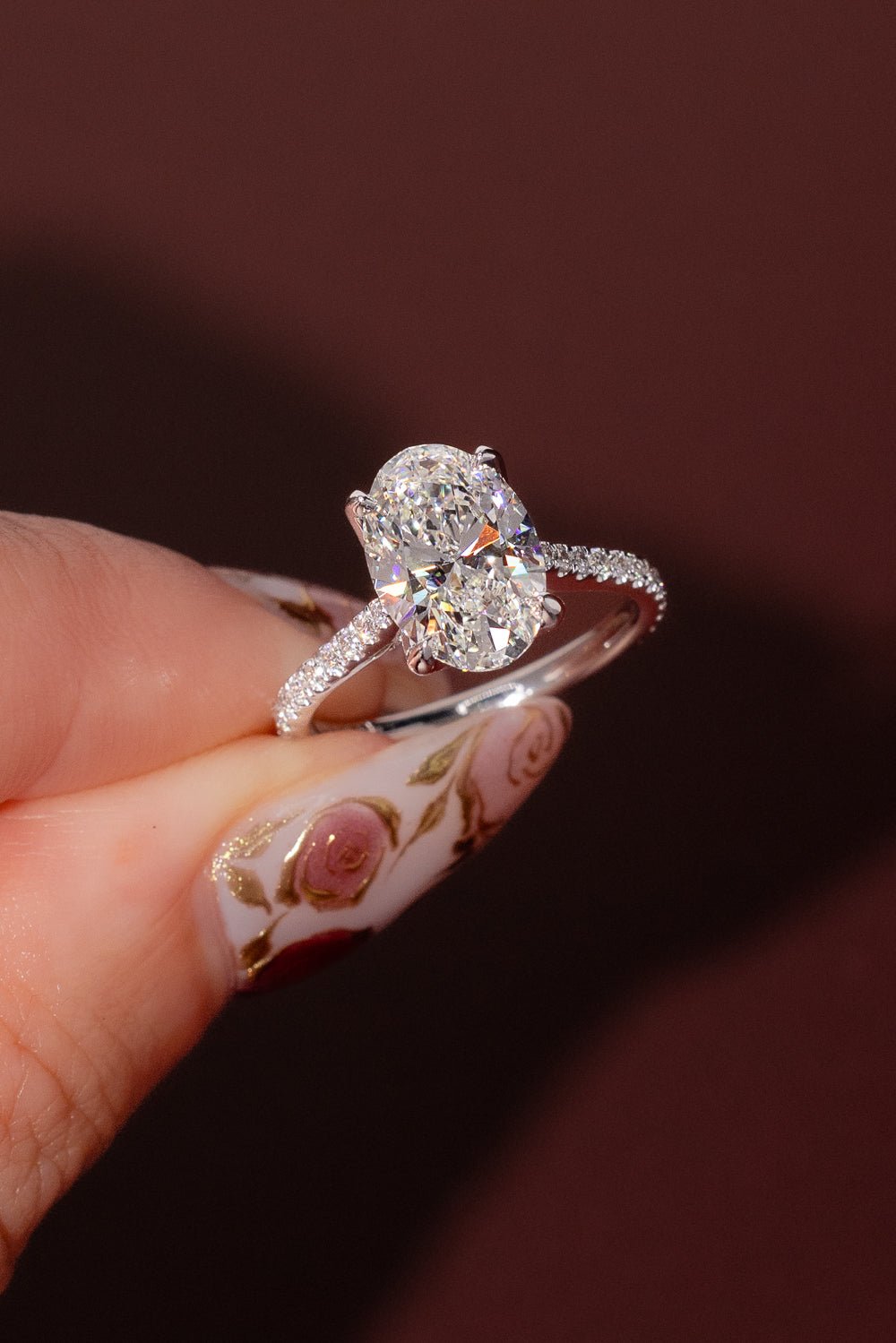 3.01ct F-VS1 Oval Lab Diamond Isabela