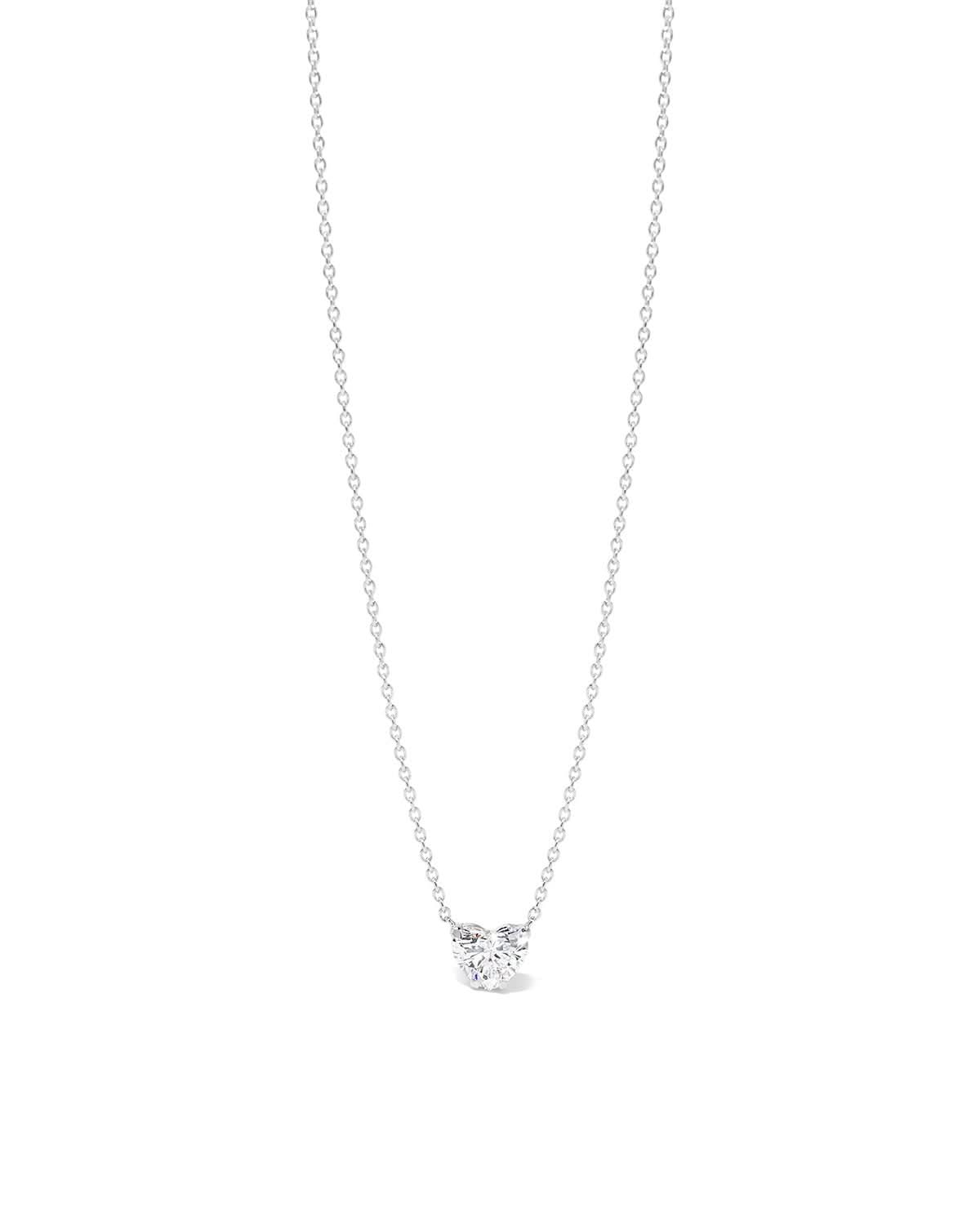 0.41ct Core Heart Solitaire Diamond Necklace