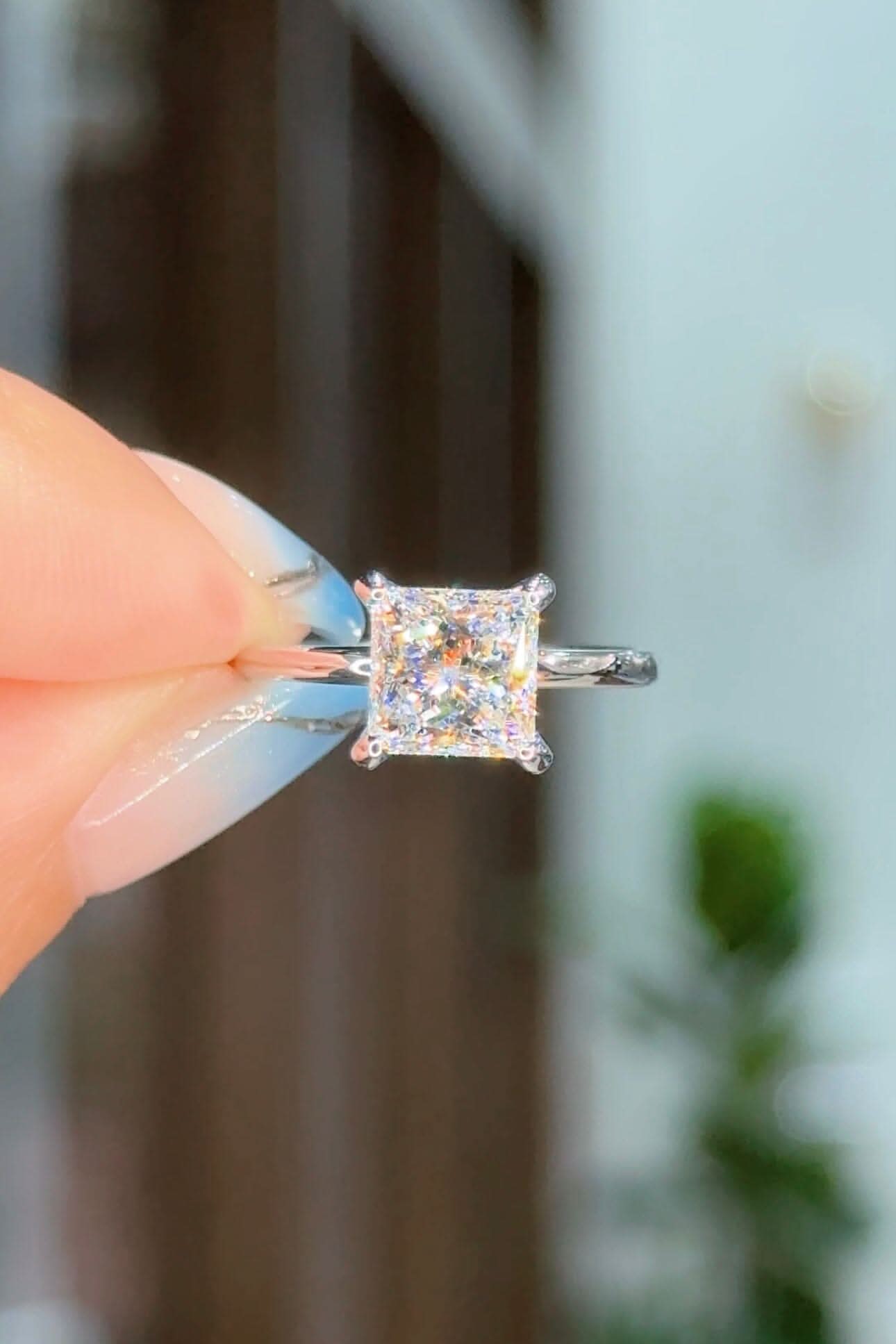 2.04ct D-VS1 Princess Lab Diamond Kayla