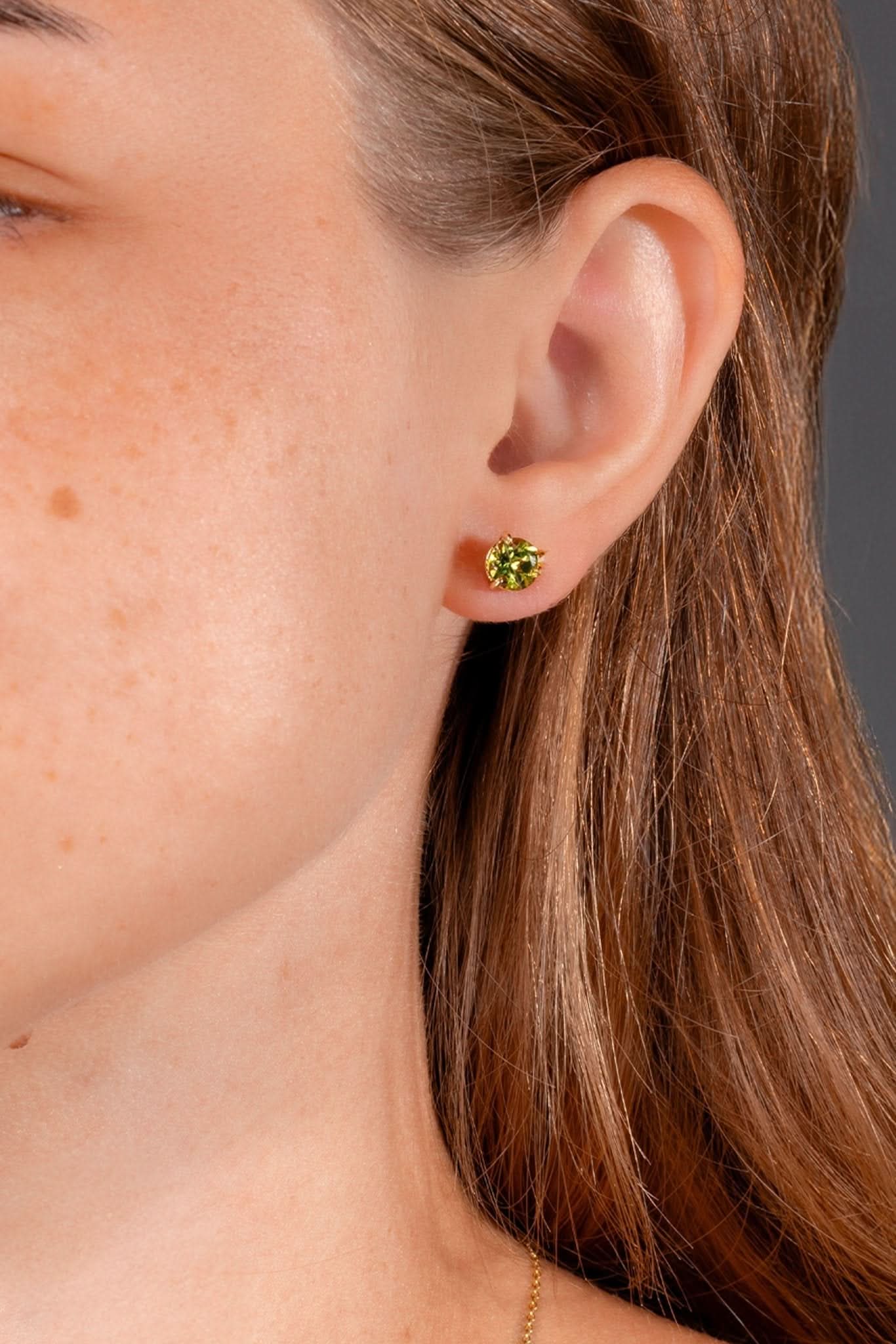 Peridot Studs
